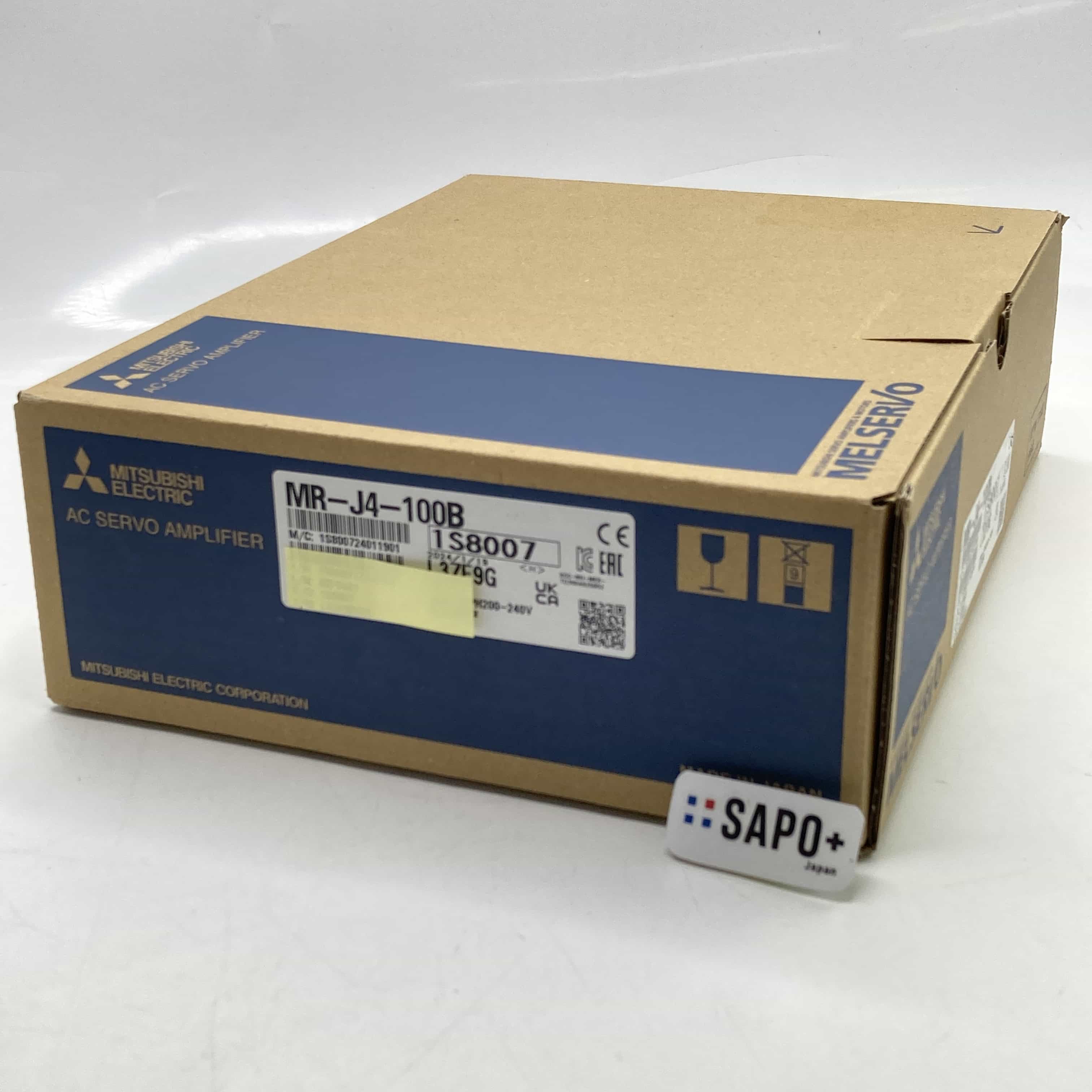 MR-J4-100B 2023年製 テープ付着跡有/外箱2024年記載 サーボアンプ MELSERVO-J4シリーズ 三菱電機