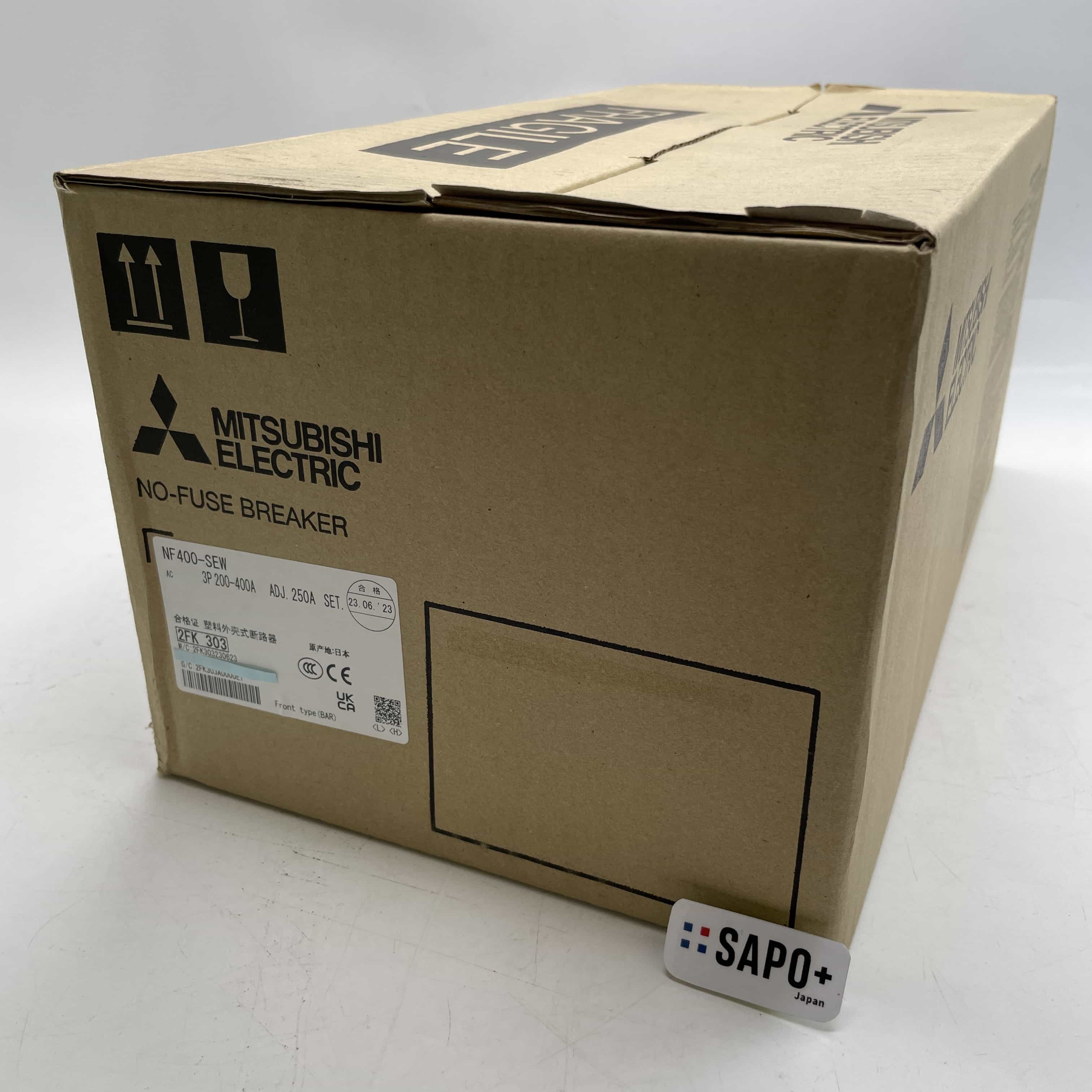 NF400-SEW 3P 250A 2023年製 箱破れ有/汚れ有/テープ付着跡有 サーキットブレーカ 三菱電機