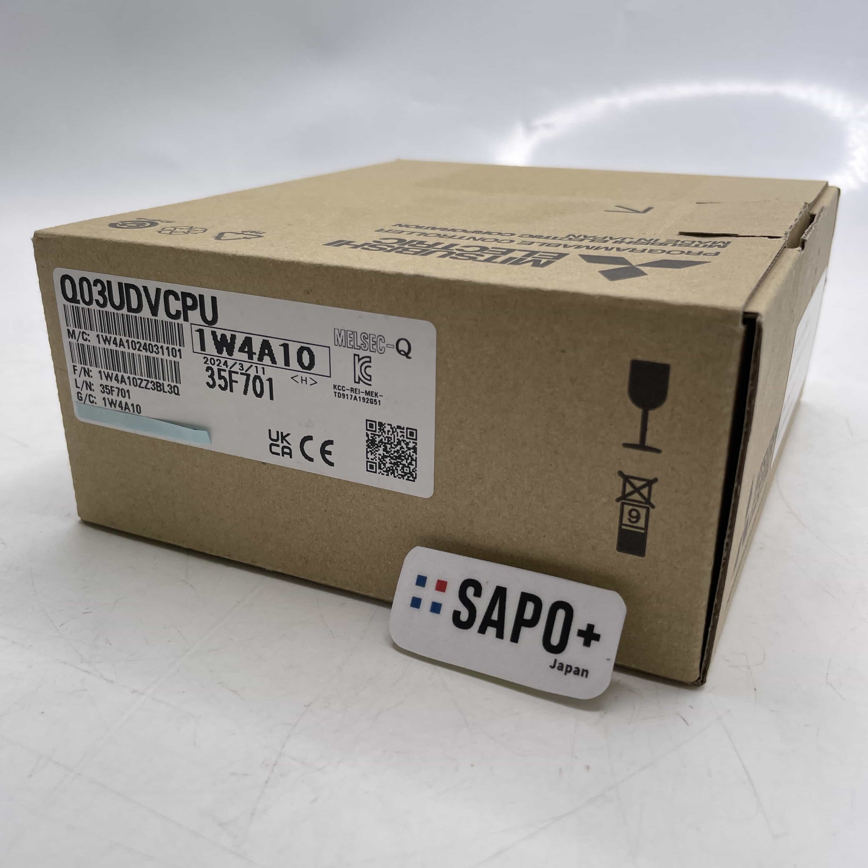 Q03UDVCPU 2024年製 内袋無/テープ付着跡有 CPUユニット 三菱電機