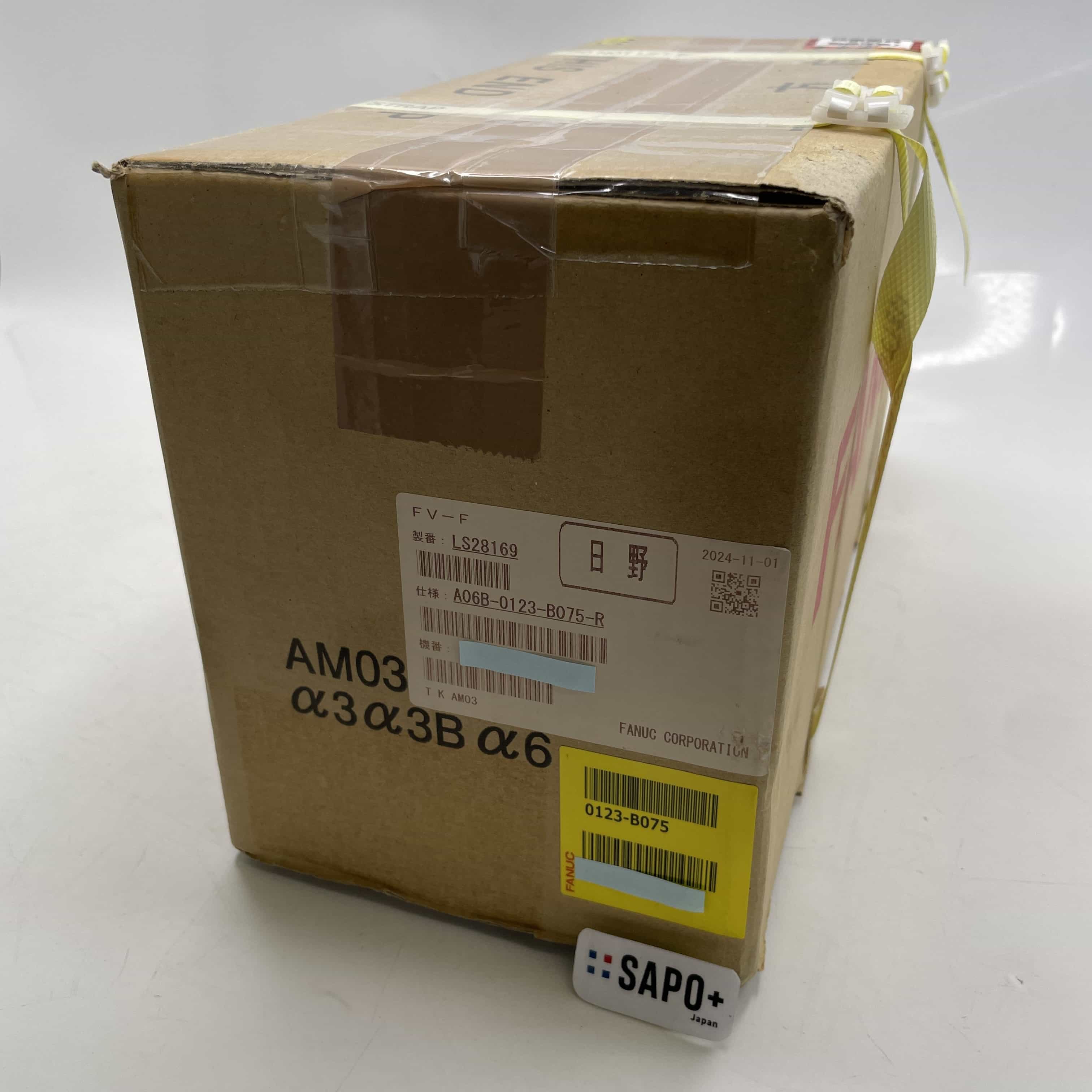 A06B-0123-B075-R 2024年製 箱汚れ有/箱破れ有/テープ付着有 サーボモータ ファナック