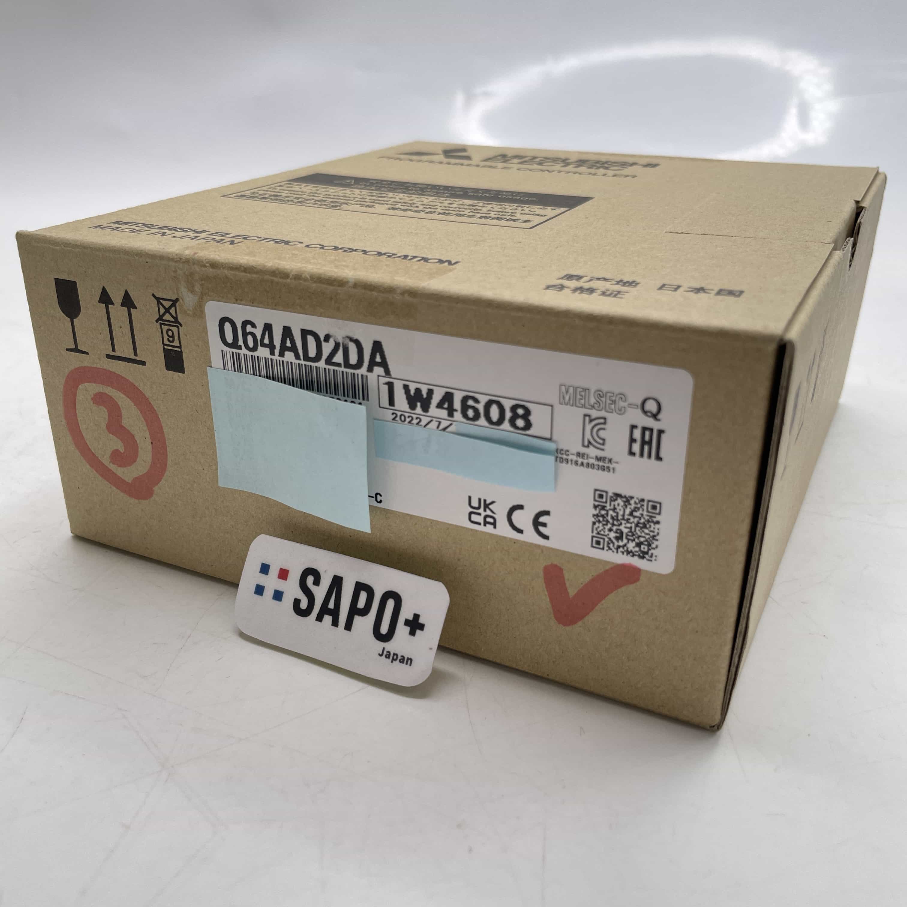 Q64AD2DA 2022年製 印字有/テープ付着跡有 アナログ入出力ユニット 三菱電機