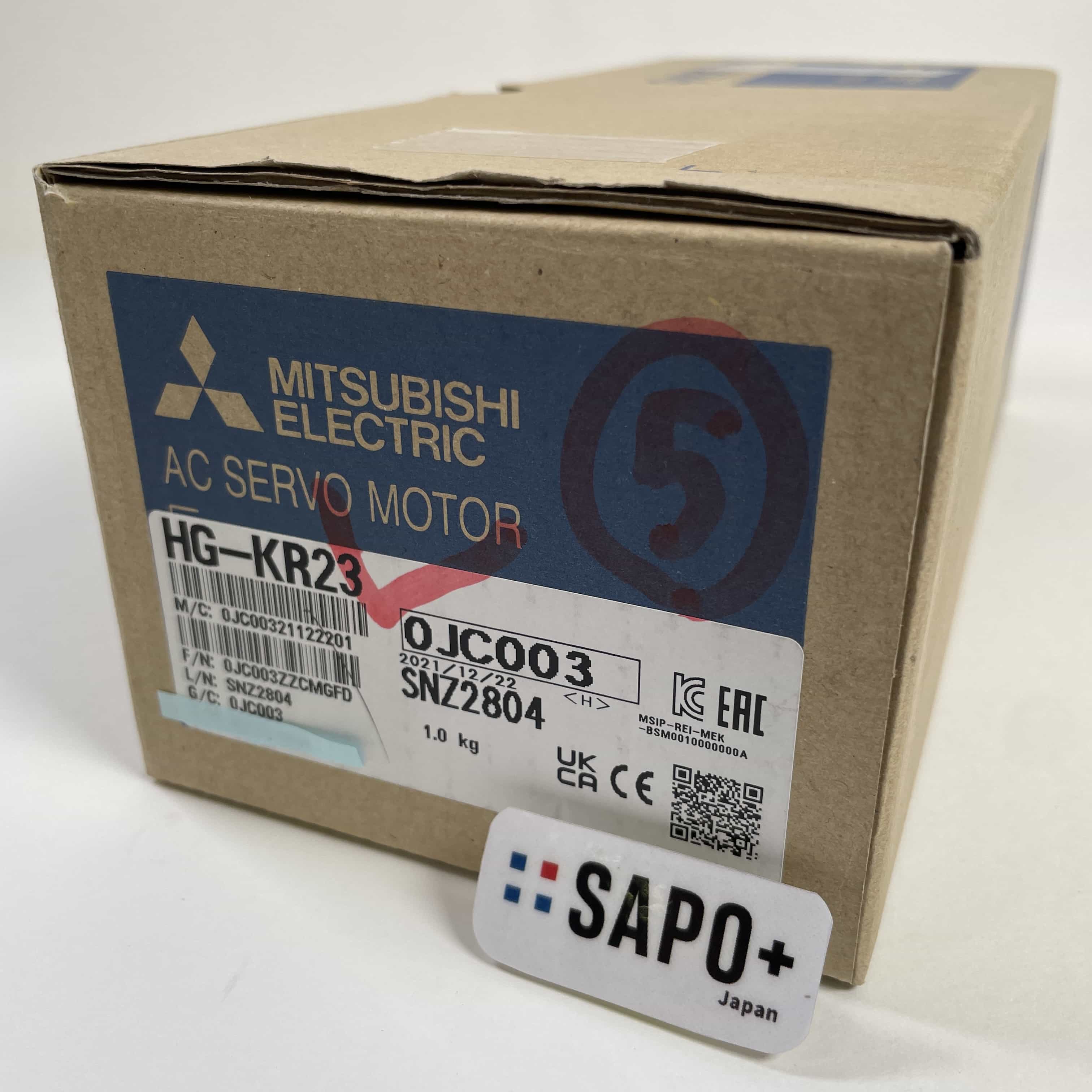 HG-KR23 2021年製 印字有/テープ付着有/テープ付着跡有 サーボモータ 三菱電機