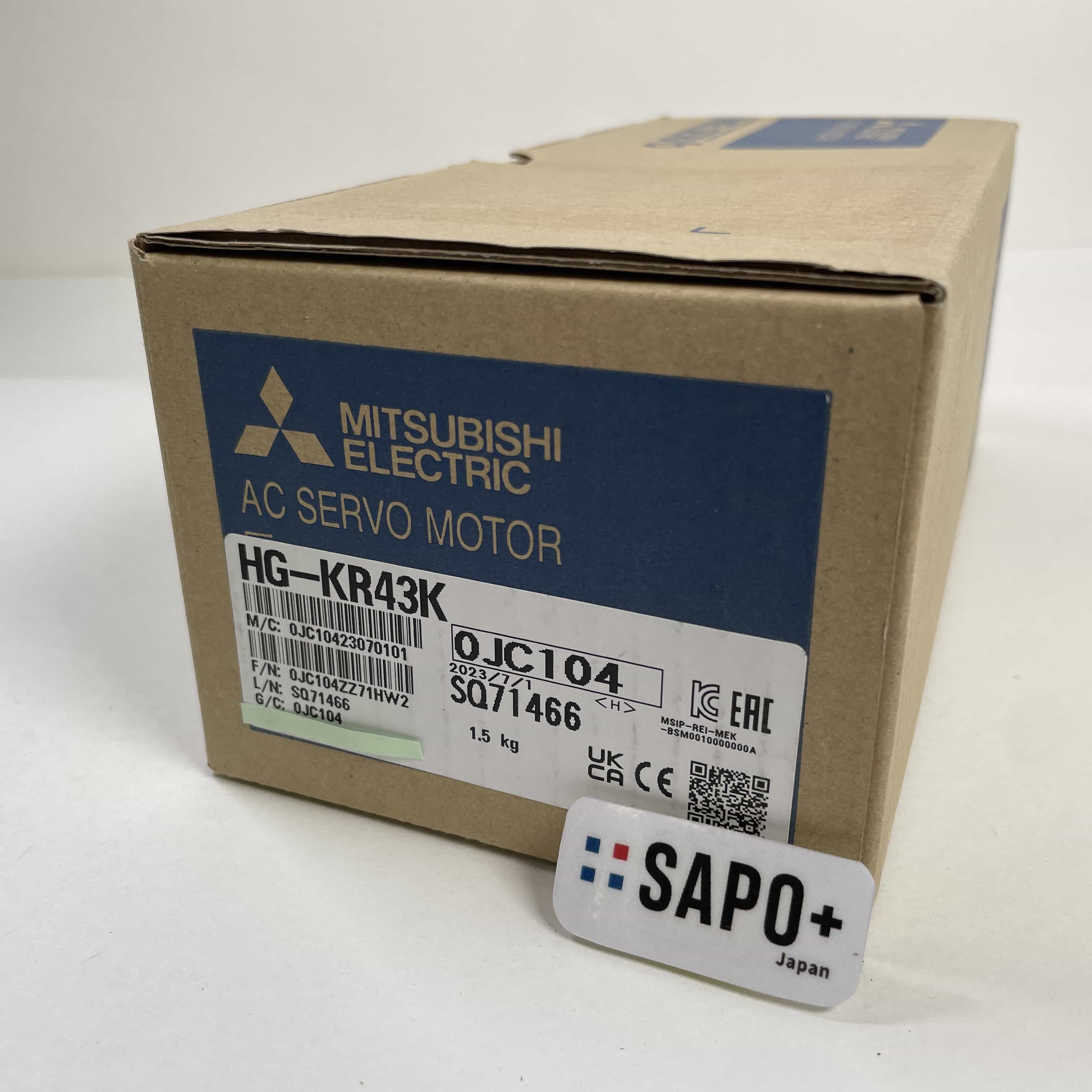 HG-KR43K 2023年製 箱破れ有/テープ付着跡有 サーボモータ 三菱電機