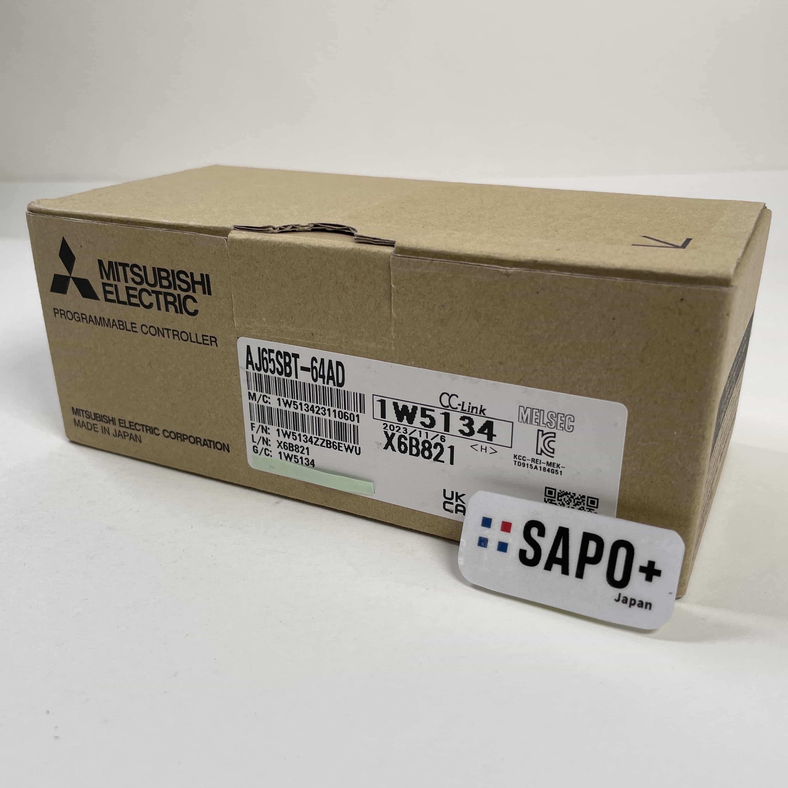 AJ65SBT-64AD 2023年製 テープ付着跡有 リモートI/Oユニット（アナログ入力ユニット） 三菱電機