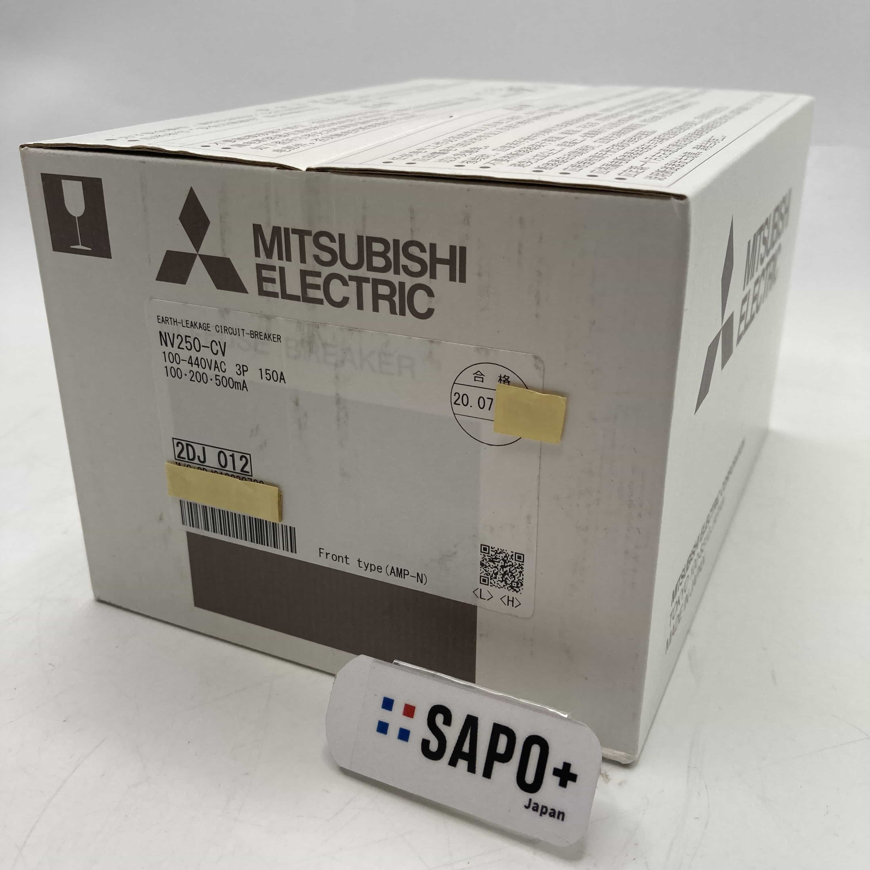 NV250-CV100-440VAC*3P150A-100・200・500mA 2023年製 汚れ有 配線用遮断器 NVシリーズ 3P 150A 三菱電機
