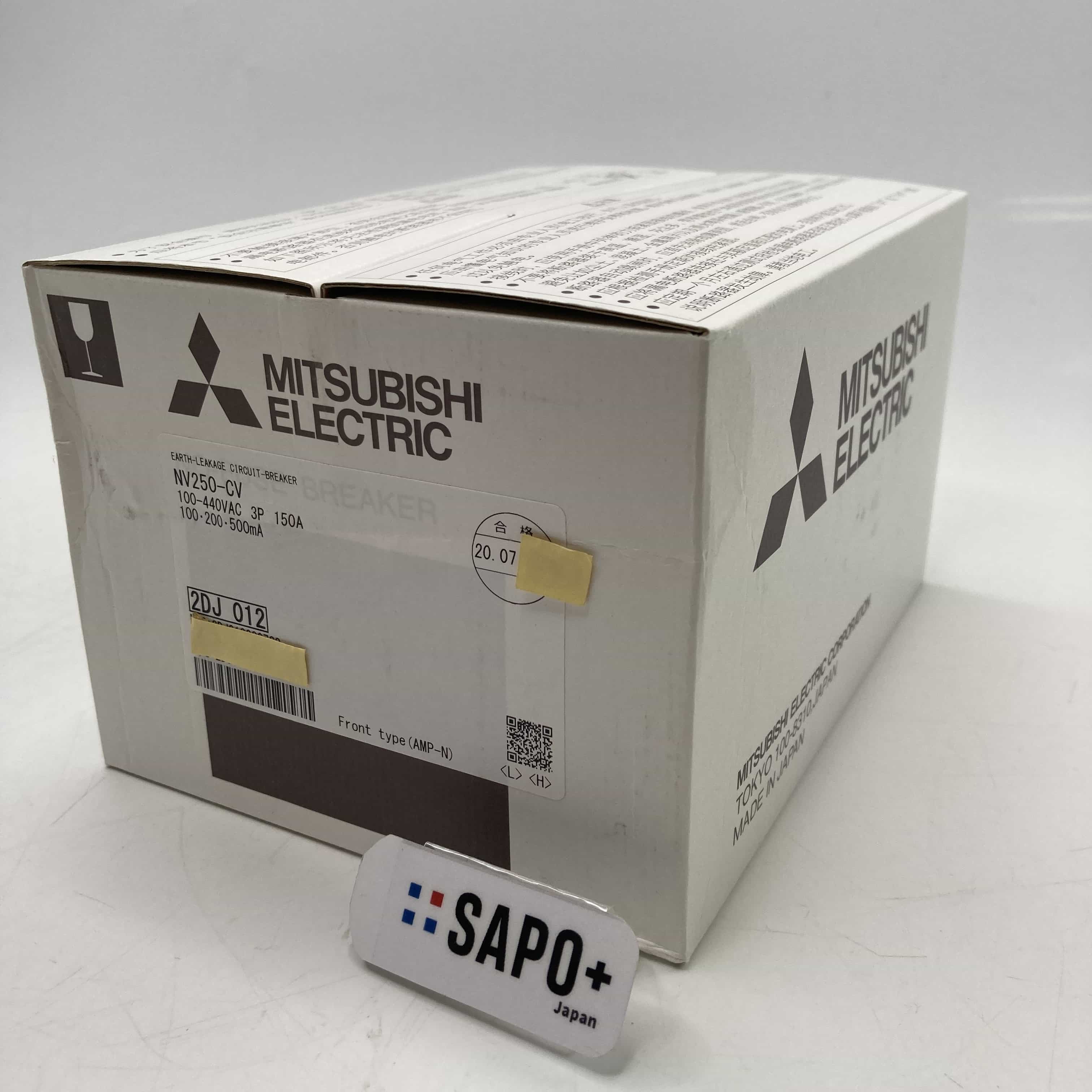NV250-CV100-440VAC*3P150A-100・200・500mA 2023年製 箱潰れ有/汚れ有 配線用遮断器 NVシリーズ 3P 150A 三菱電機