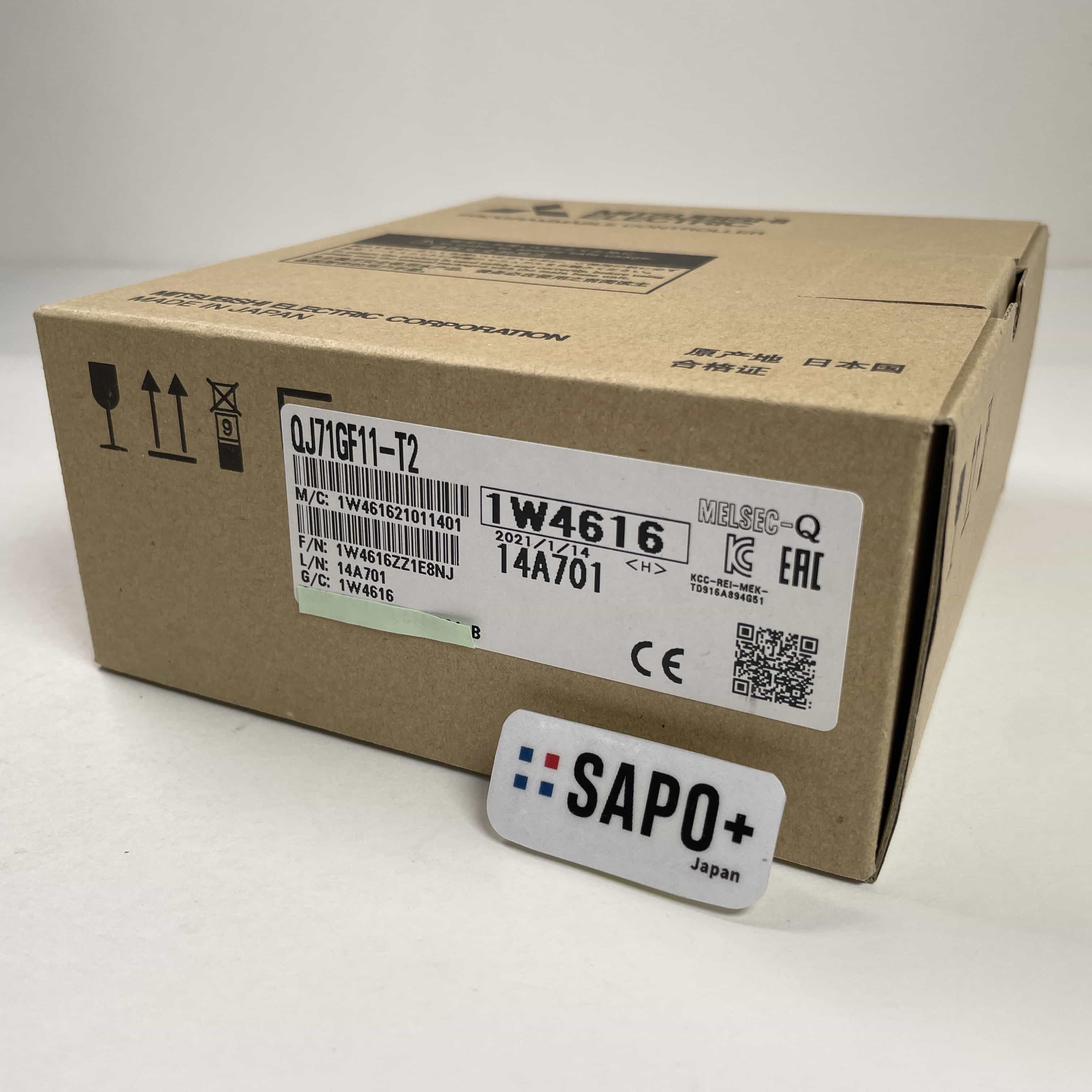 QJ71GF11-T2 2021年製 テープ付着跡有/説明書折れ 光ファイバーネットワークユニット 三菱電機