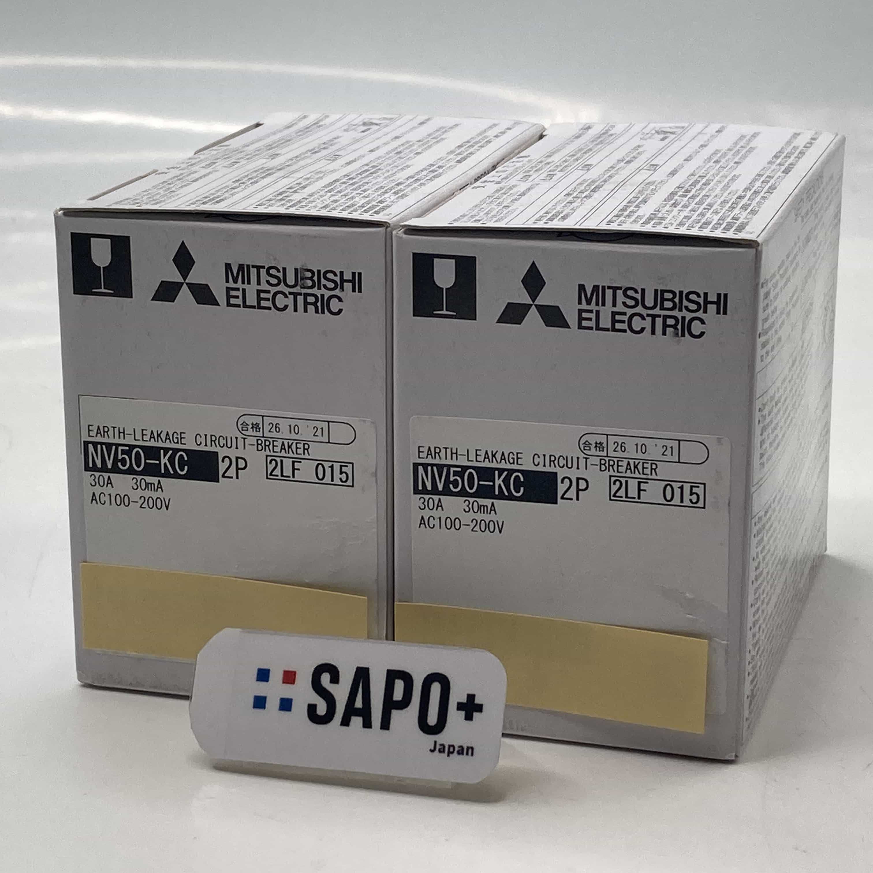 NV50-KC 2P 30A 2個セット 箱破れ有 低圧遮断器 三菱電機