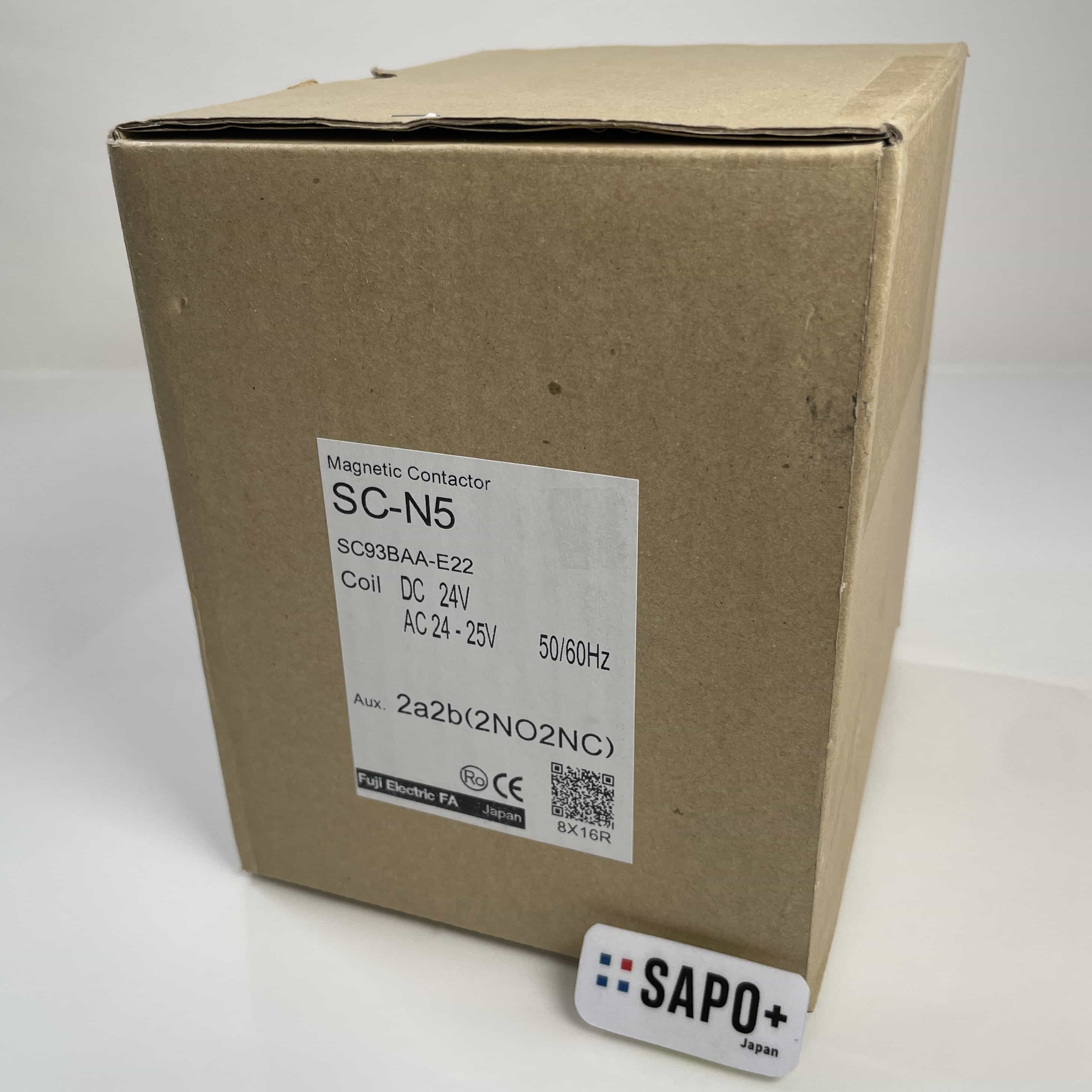 SC-N5 DC24V  箱潰れ有/箱汚れ有/テープ付着有/テープ付着跡有 直流操作形電磁接触器 富士電機