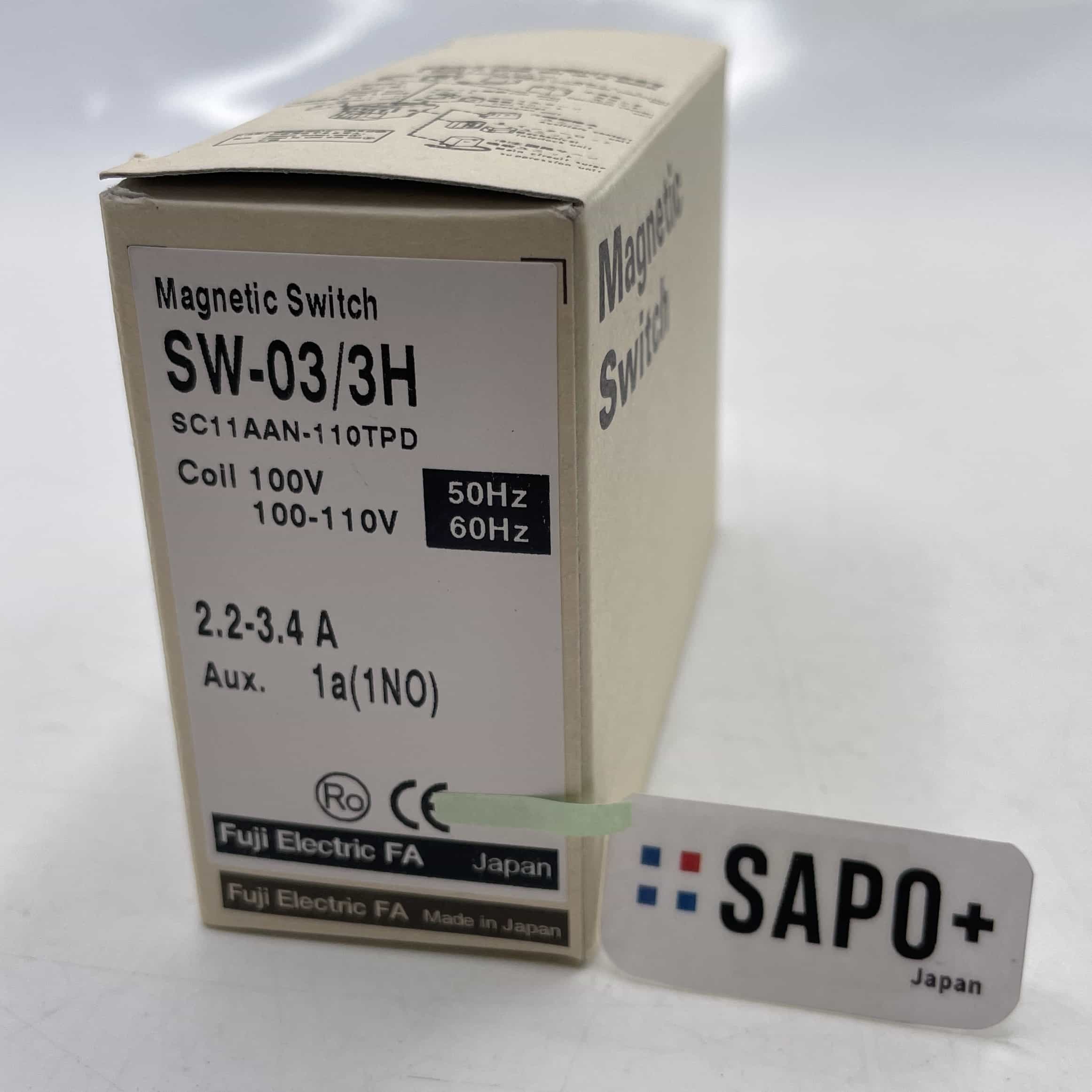 SW-03/3H 100v-110v 2.2-3.4A 電磁開閉器 富士電機