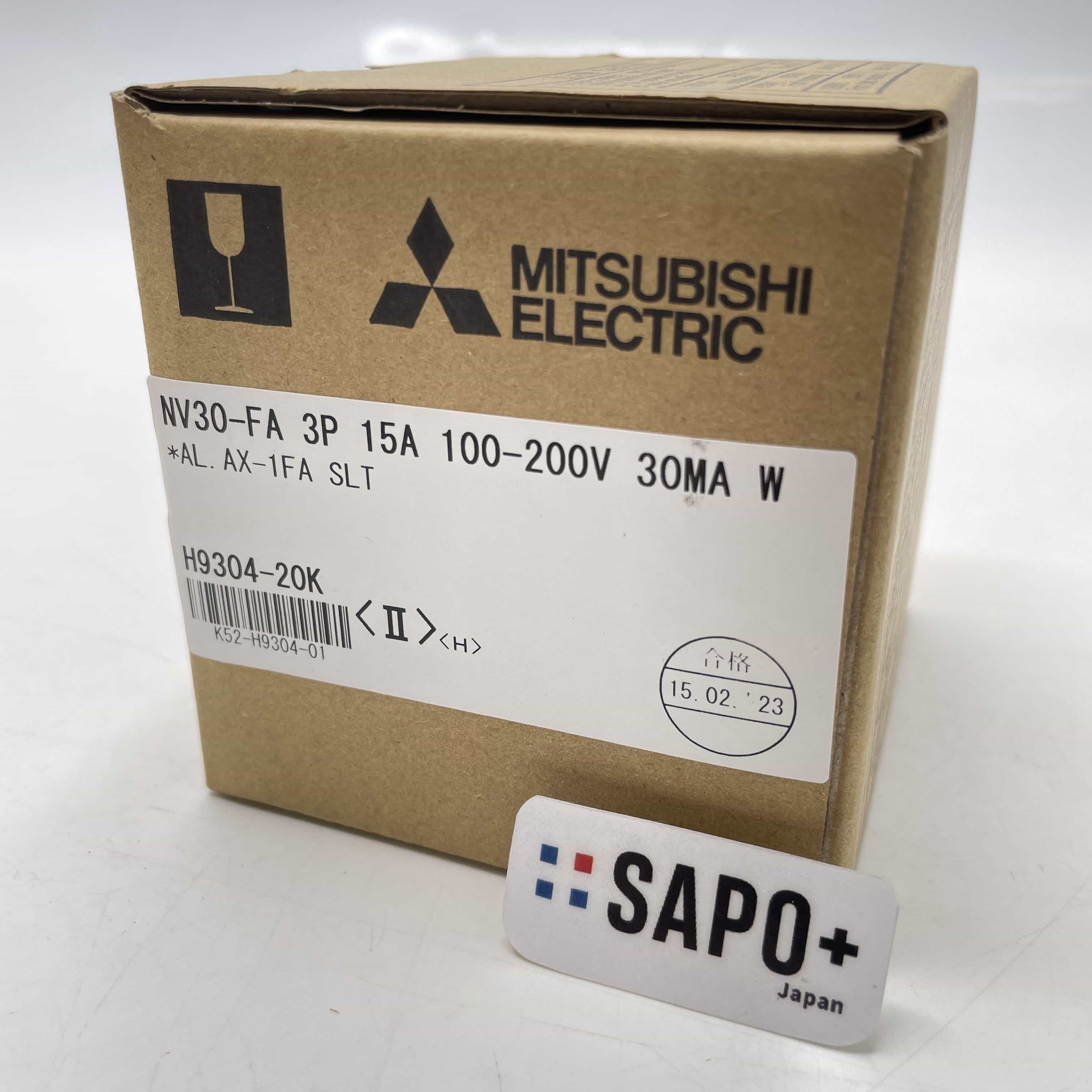 NV30-FA 3P 15A 100-200V 30MA W 2023年製 漏電遮断器 三菱電機