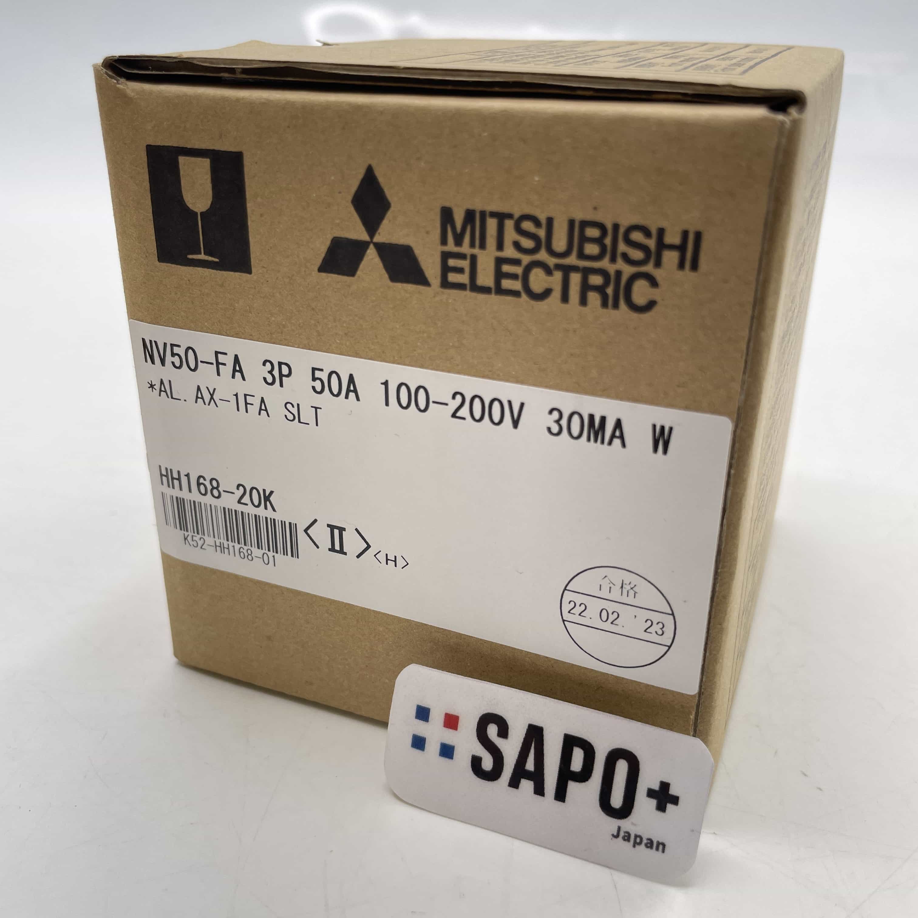 NV50-FA 3P 50A 100-200V 30MA W 2023年製 漏電遮断器 三菱電機
