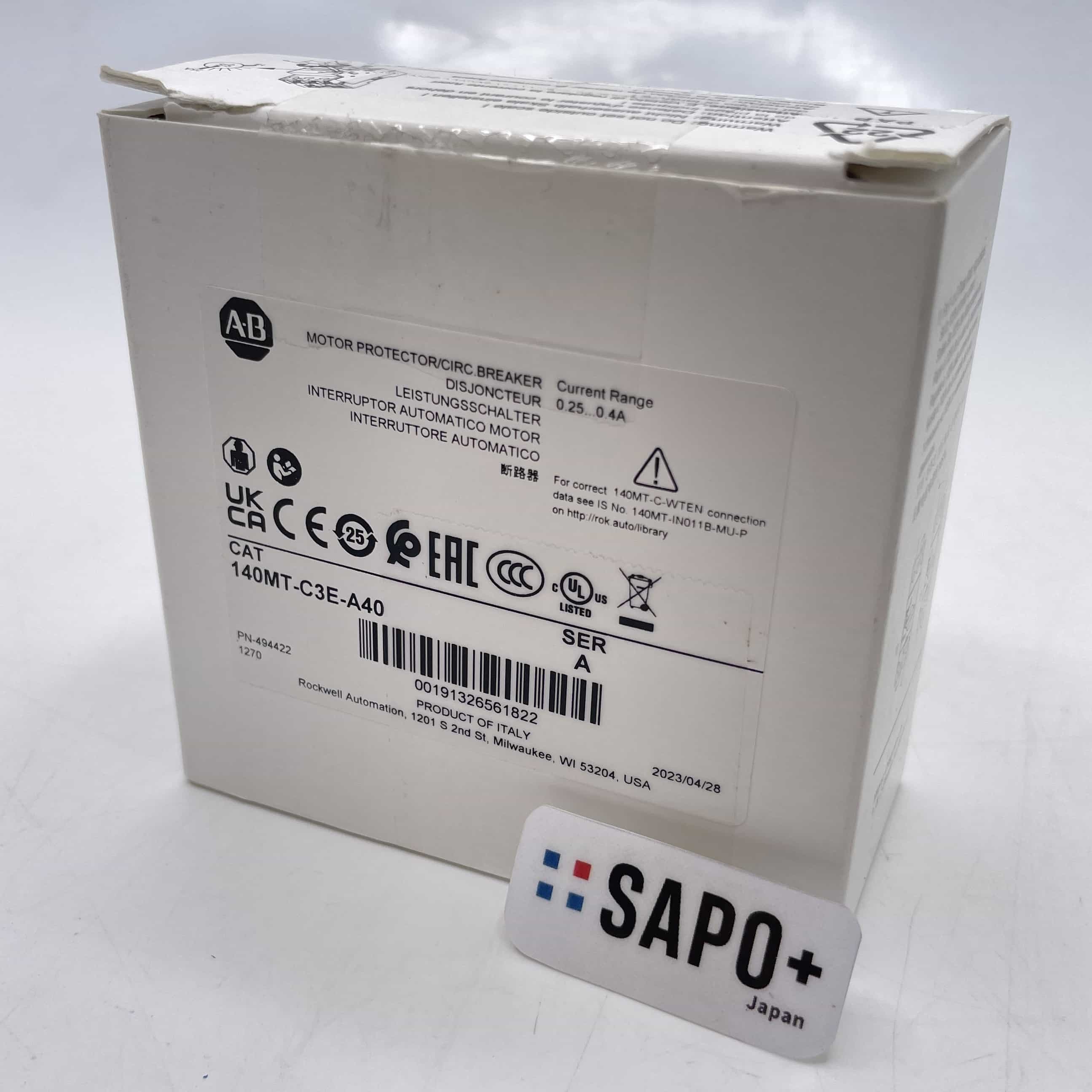 140MT-C3E-A40 2023年製 外箱ダメージ有 モータ保護用サーキットブレーカ Rockwell Automation