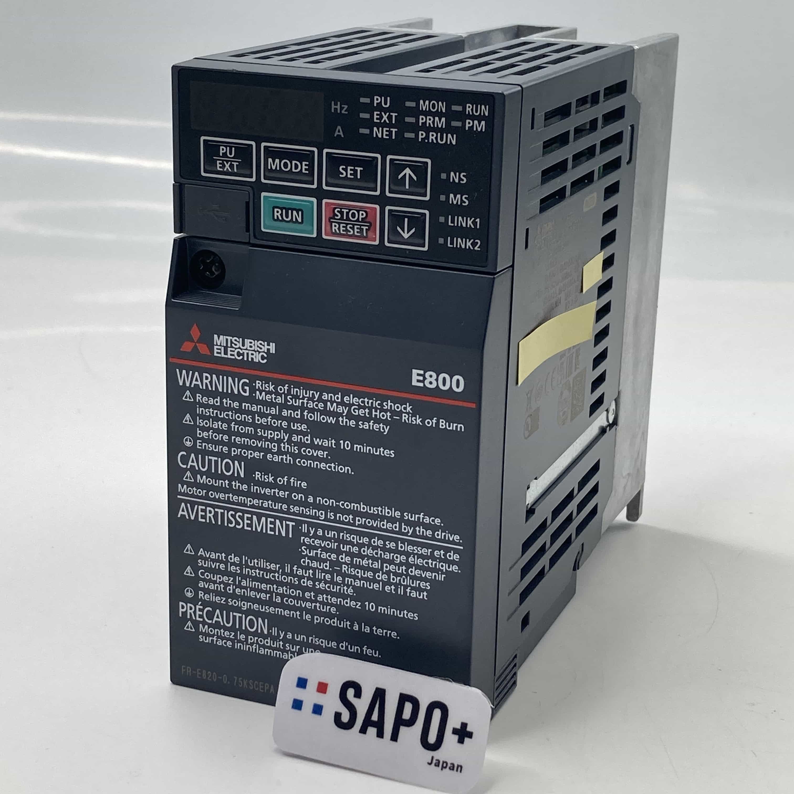 FR-E820-0.75KSCEPA 2024年製 取付のみ インバータFREQROL 三菱電機