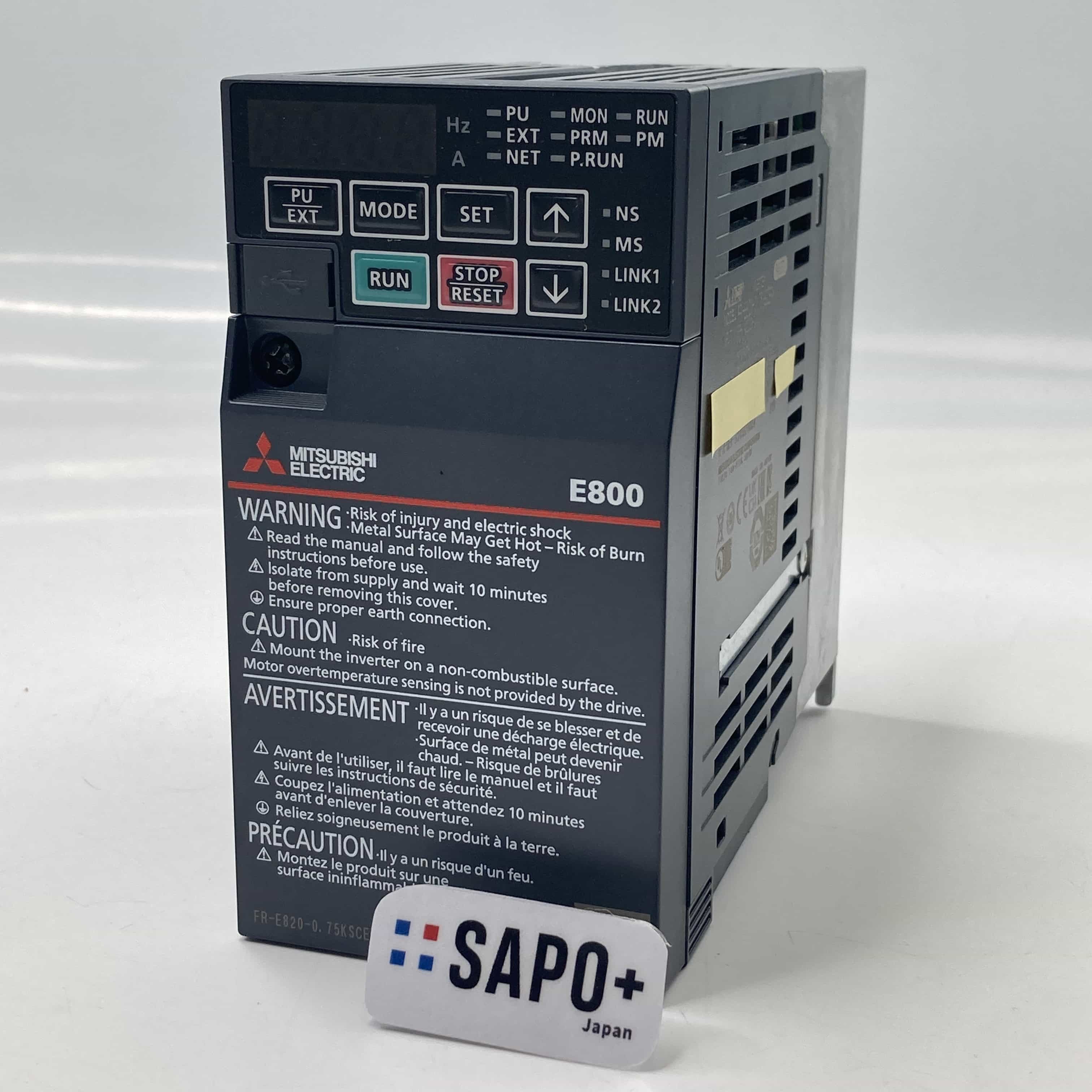 FR-E820-0.75KSCEPA 2023年製 取付のみ インバータFREQROL 三菱電機