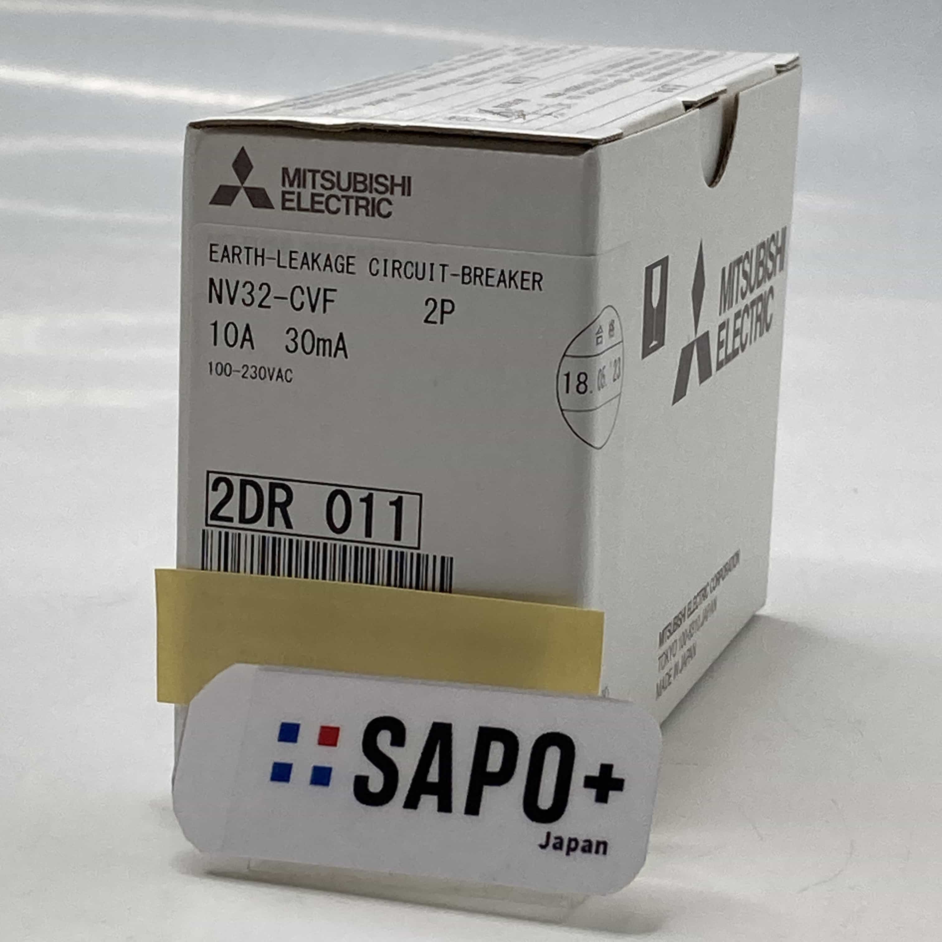 NV32-CVF 2P 10A 30mA 100-230VAC 2023年製 漏電遮断器 三菱電機