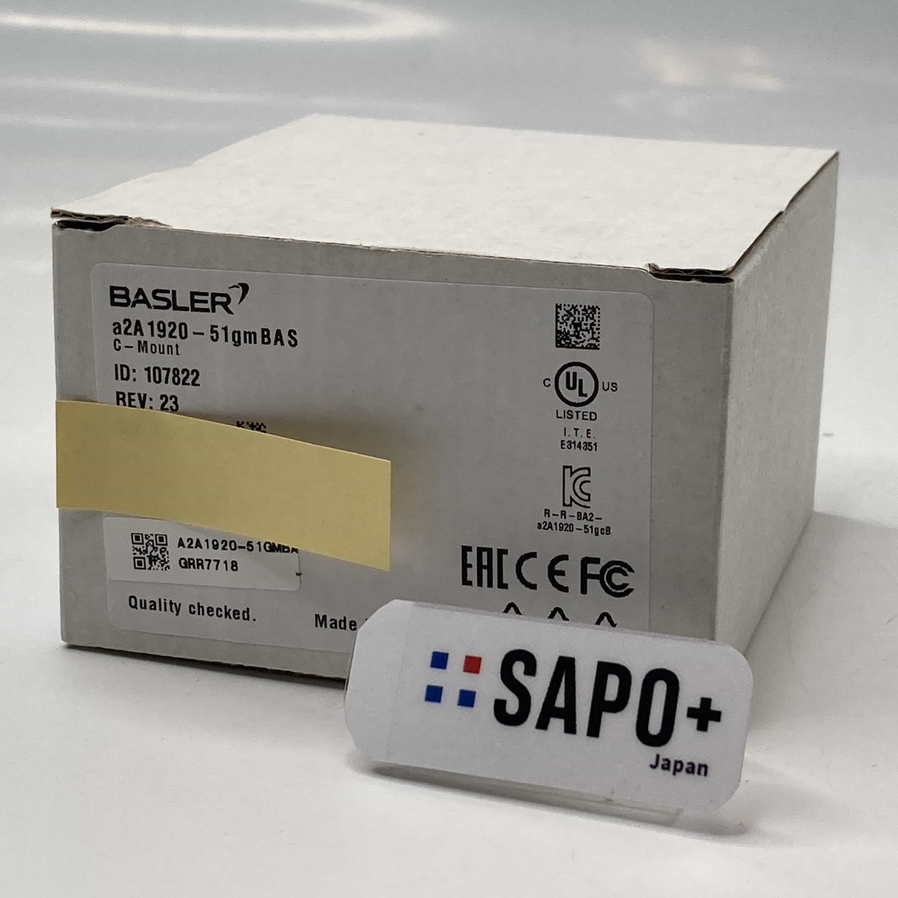 a2A1920-51gmBAS  付属品用袋無 産業用カメラ Basler