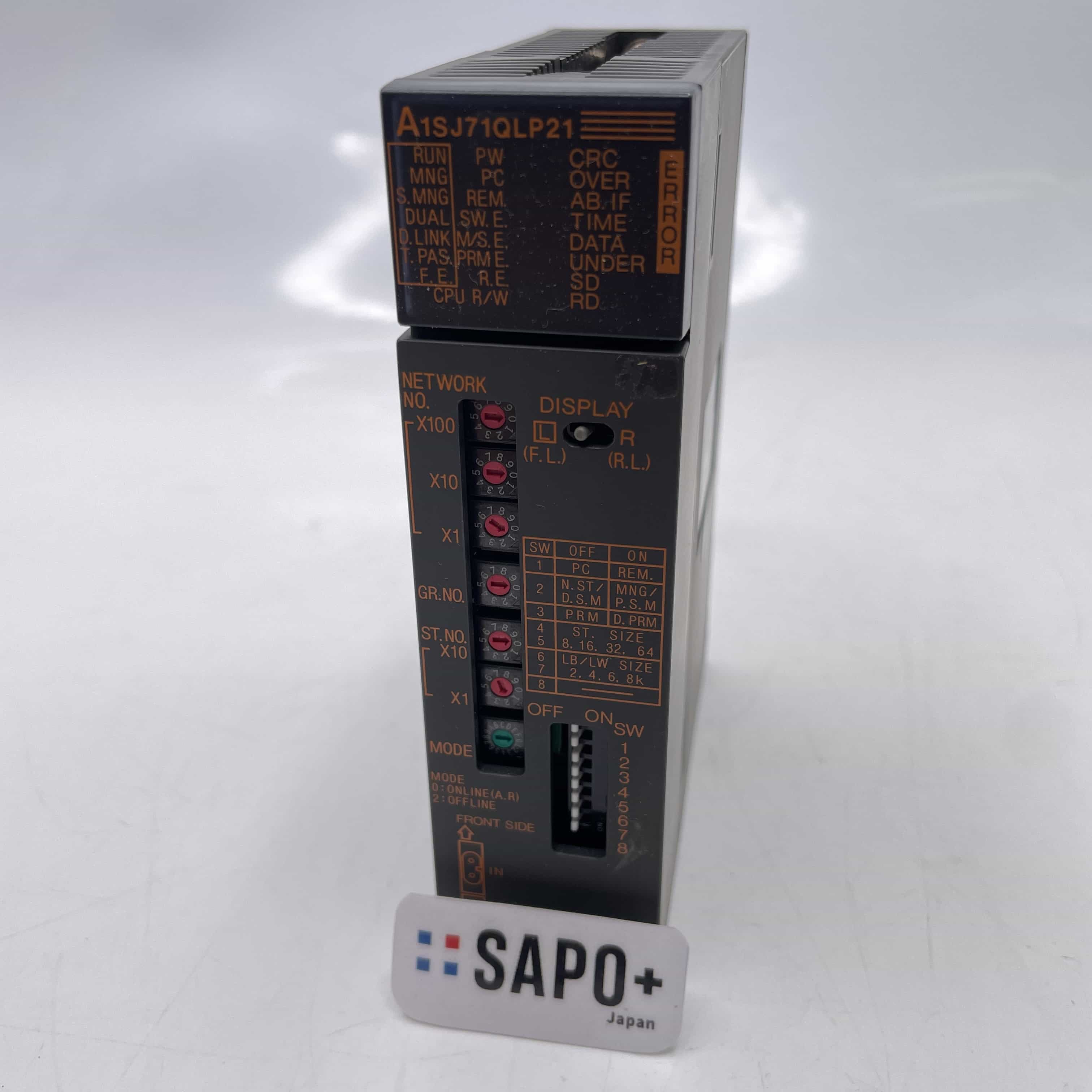 A1SJ71QLP21 2000年製 テープ付着跡有/カバー無 光ファイバ通信ユニット 三菱電機