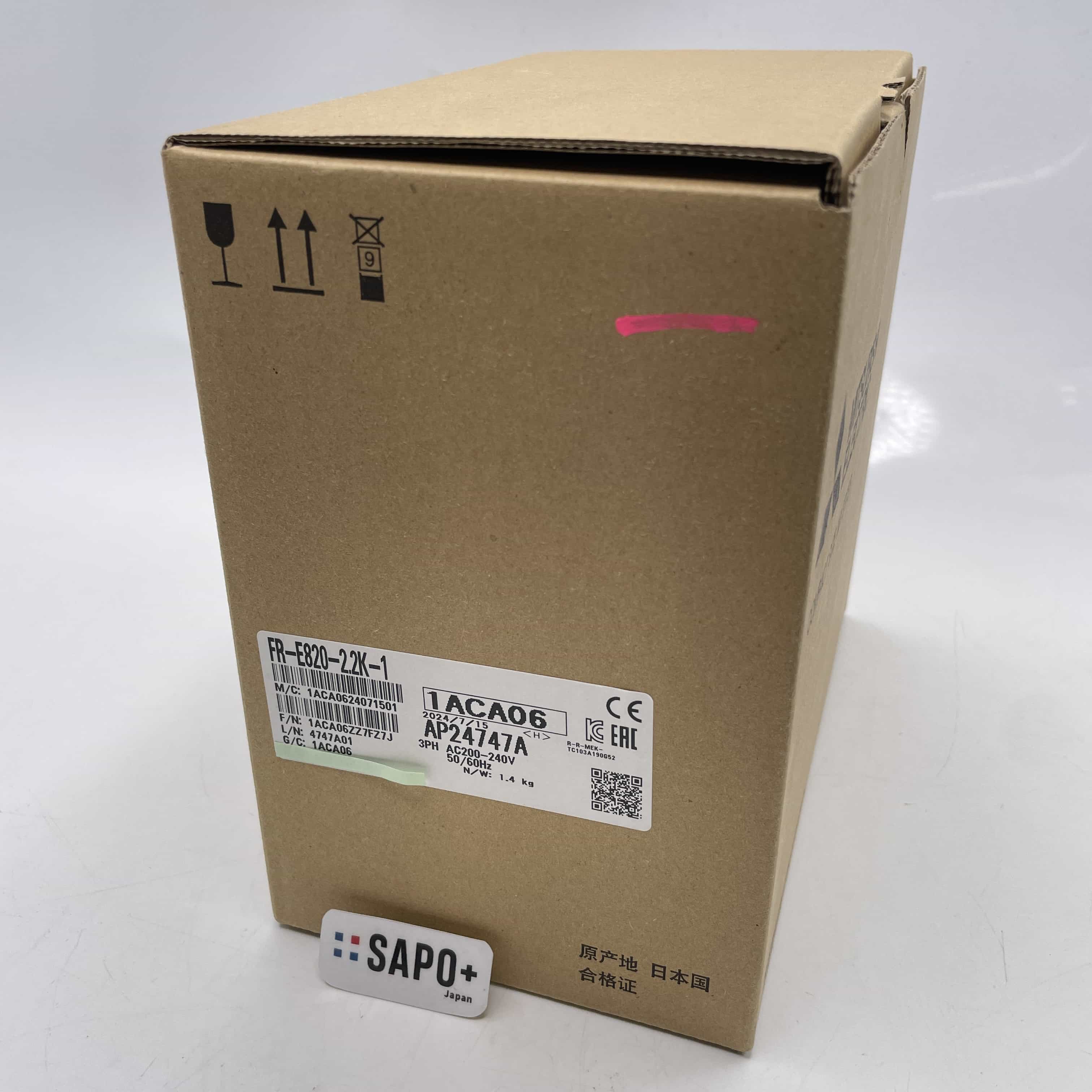 FR-E820-2.2K-1 2024年製 外箱ダメージ有 インバータ 三菱電機