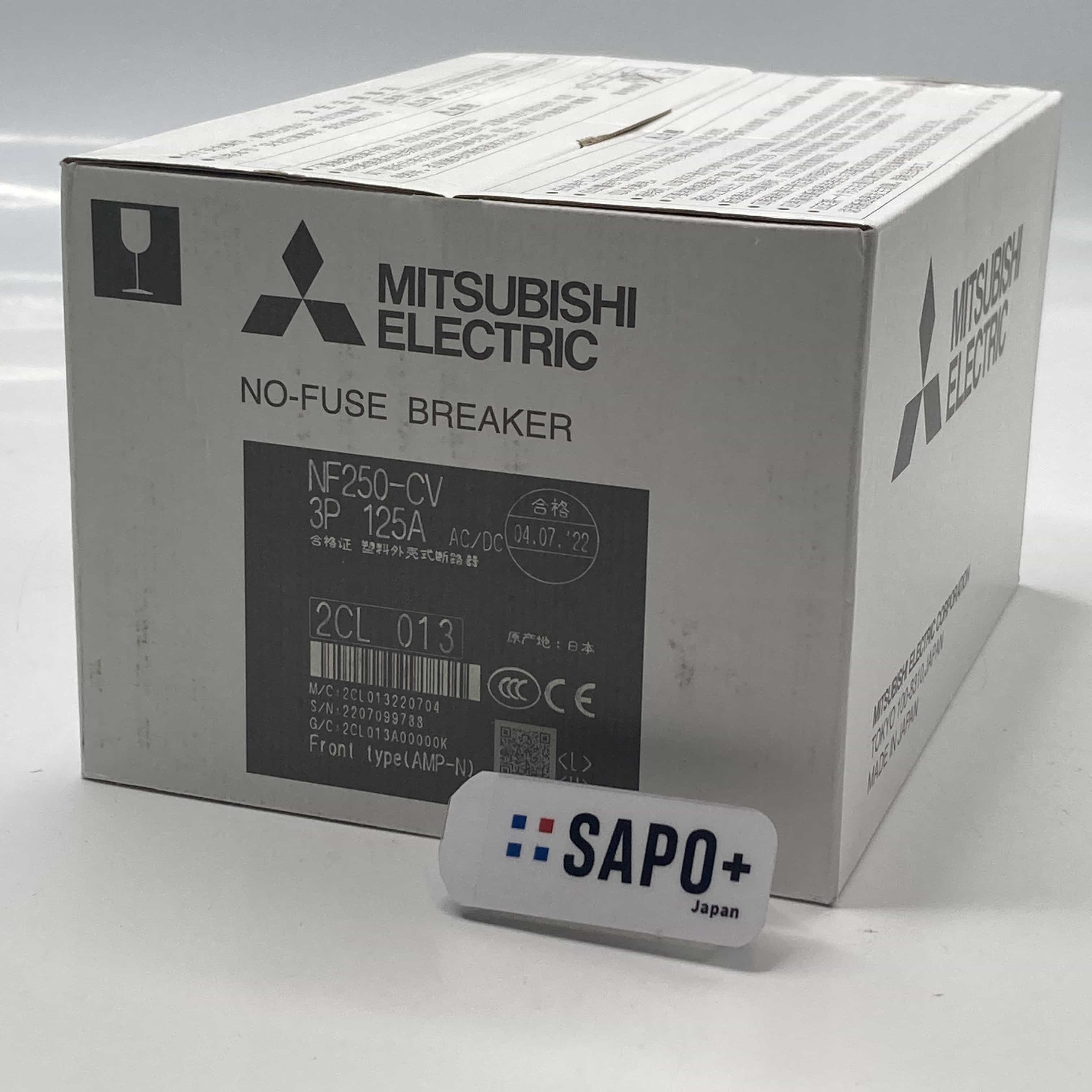 NF250-CV 3P 125A 2022年製 外箱ダメージ有 配線用遮断器 三菱電機