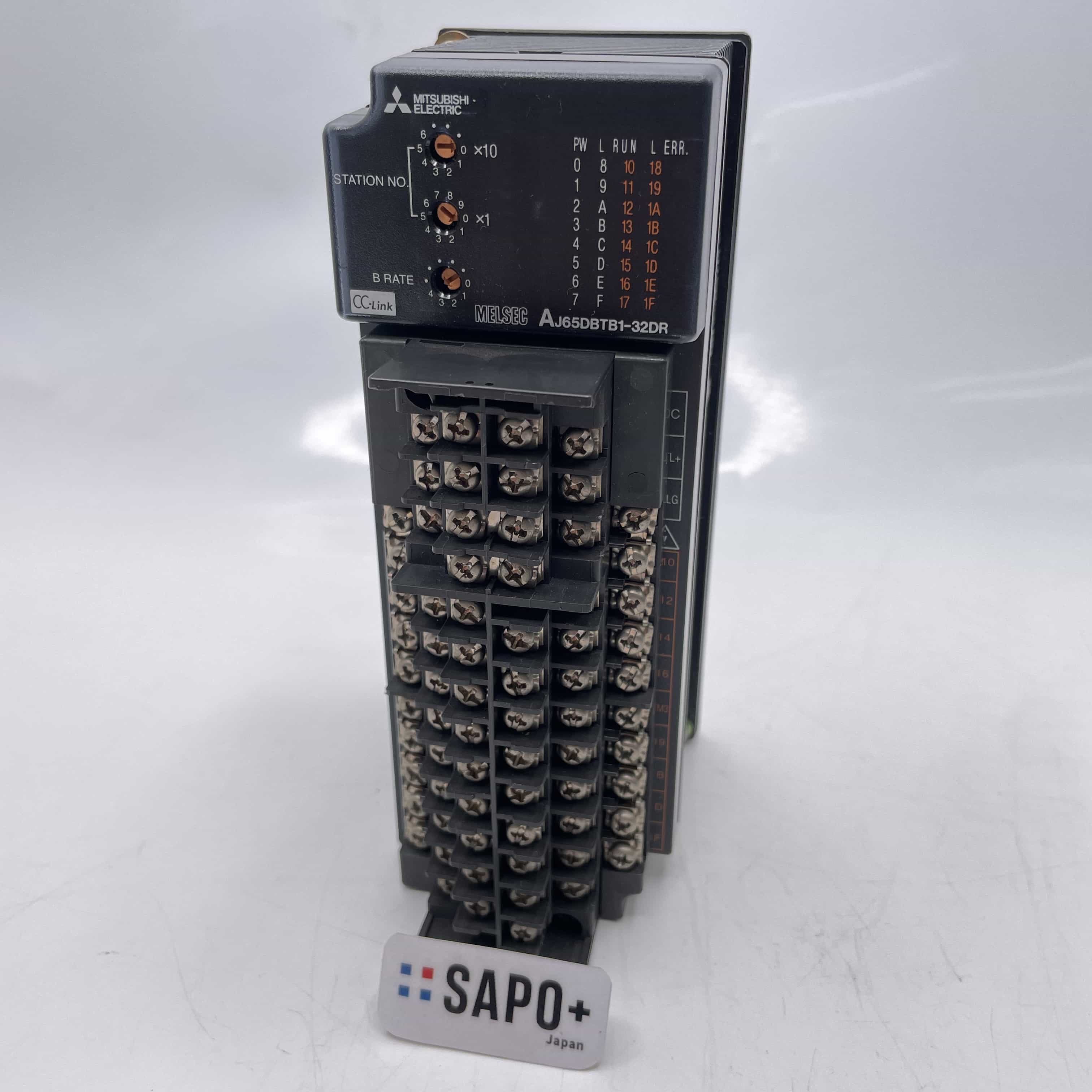 AJ65DBTB1-32DR  + A6DIN1C カバー無 リモートI/Oユニット 三菱電機