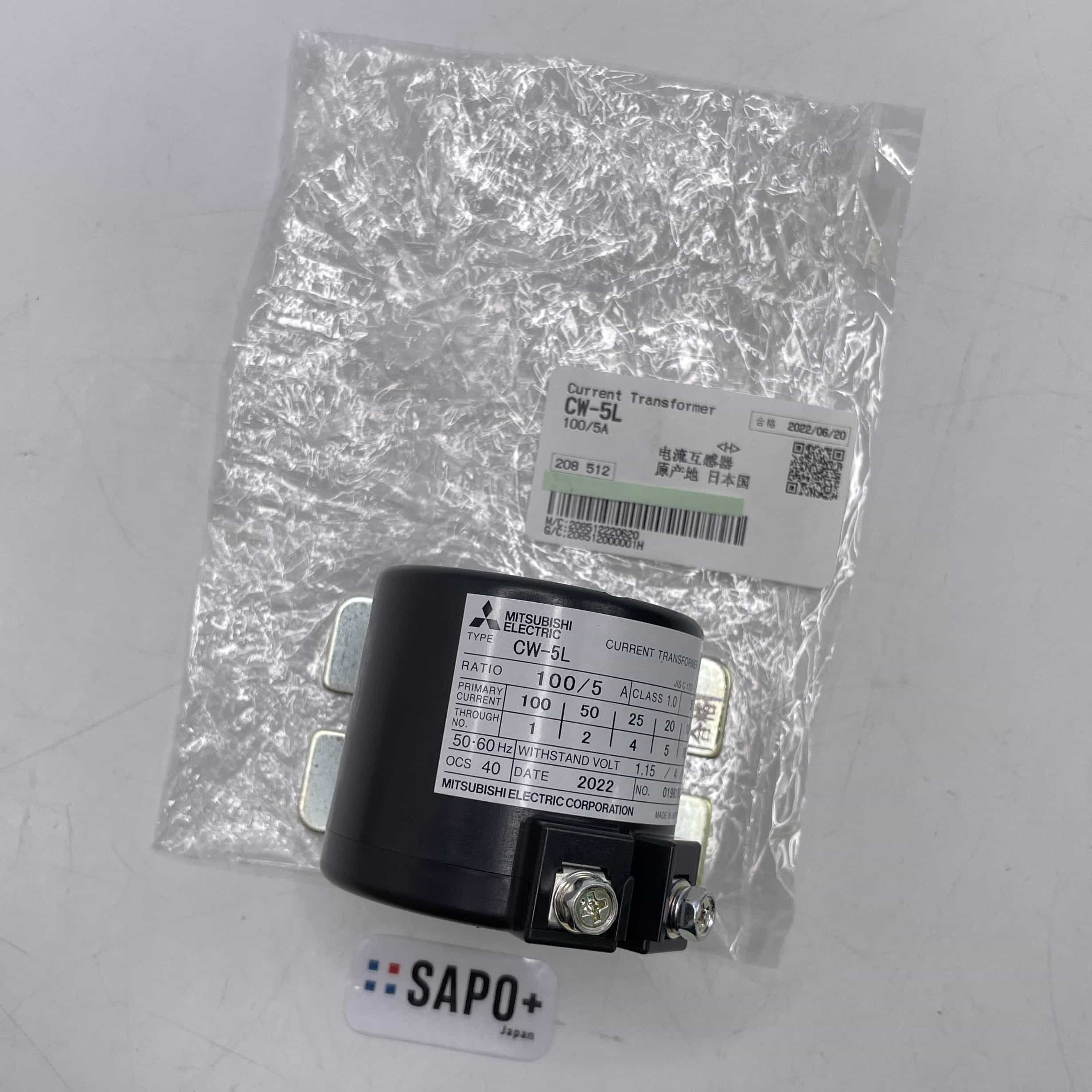 CW-5L  100/5A 2022年製 電流変成器（CT） 三菱電機