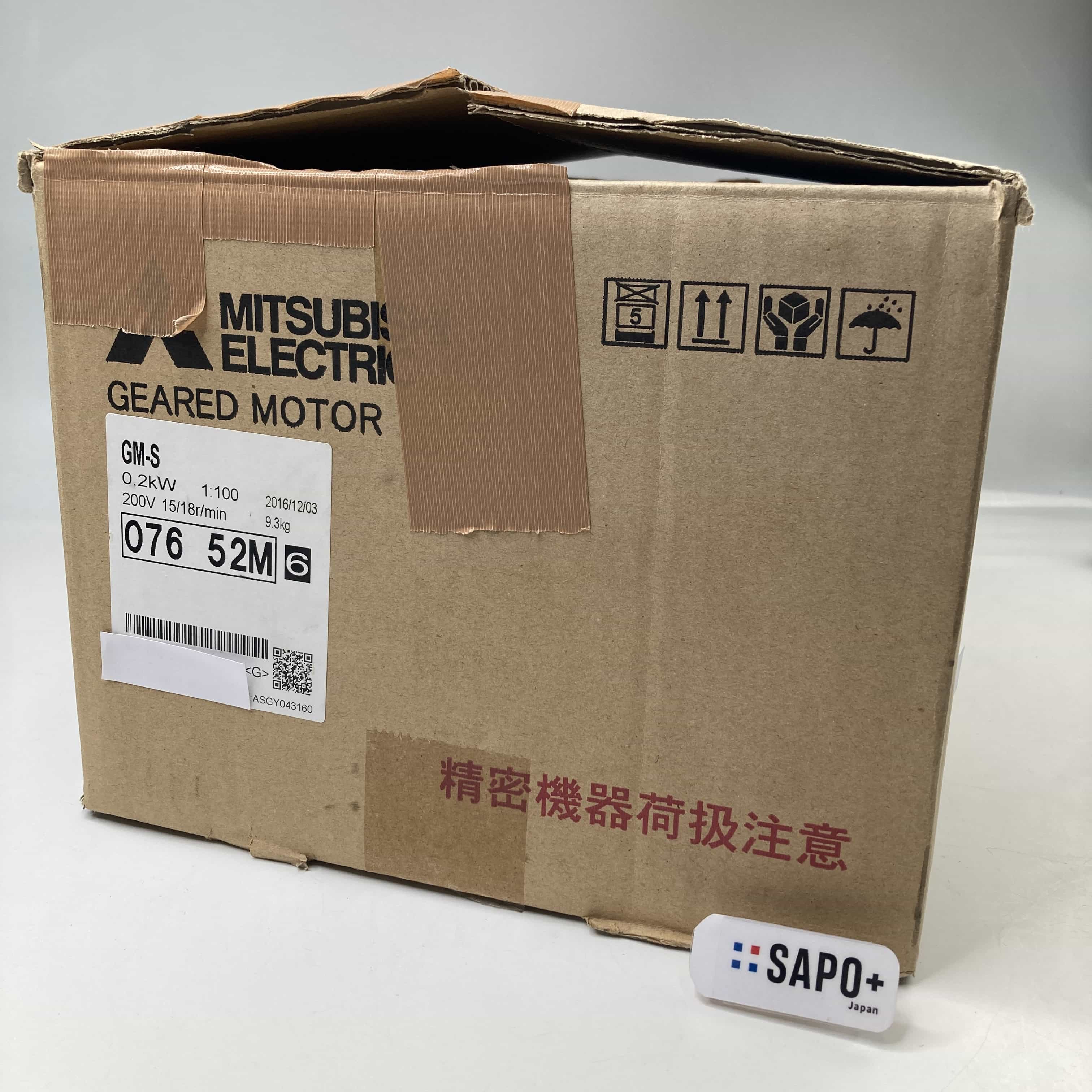 GM-S 0.2kw 4P 2016年製 外箱ダメージ有 ギヤードモータ 三菱電機