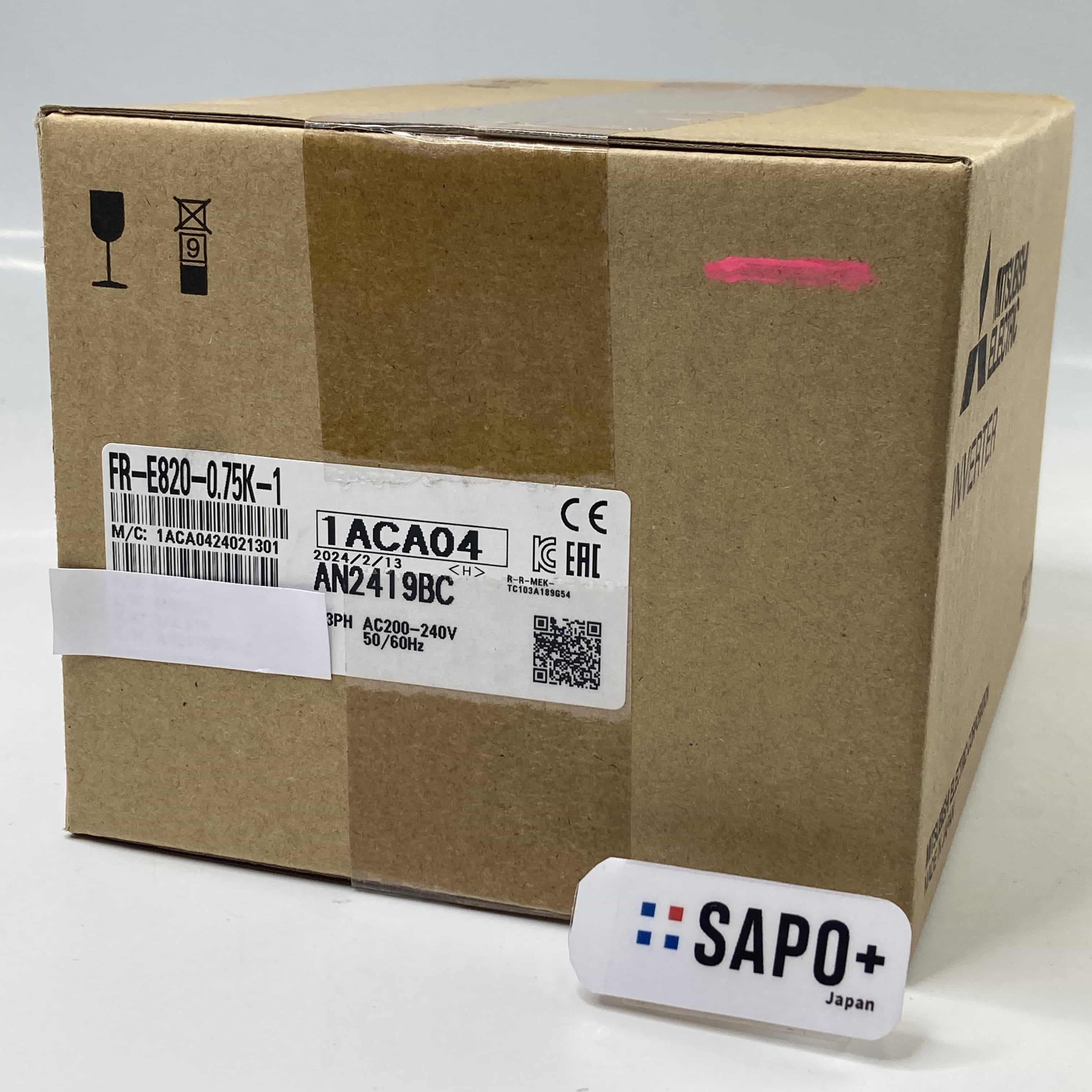 FR-E820-0.75K-1 2024年製 外箱ダメージ有 インバータ 三菱電機