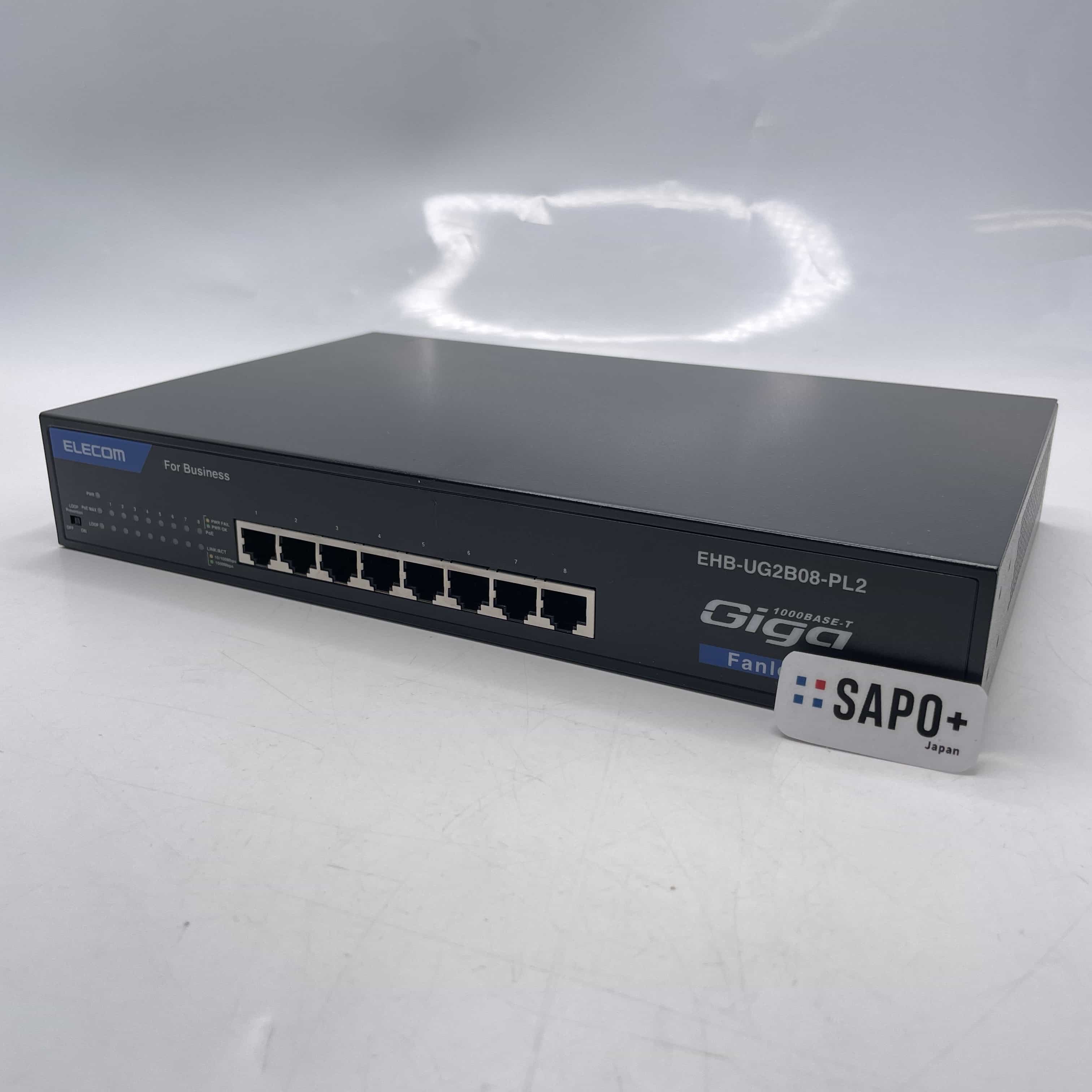EHB-UG2B08-PL2 ノンインテリジェントギガPoEスイッチ ELECOM