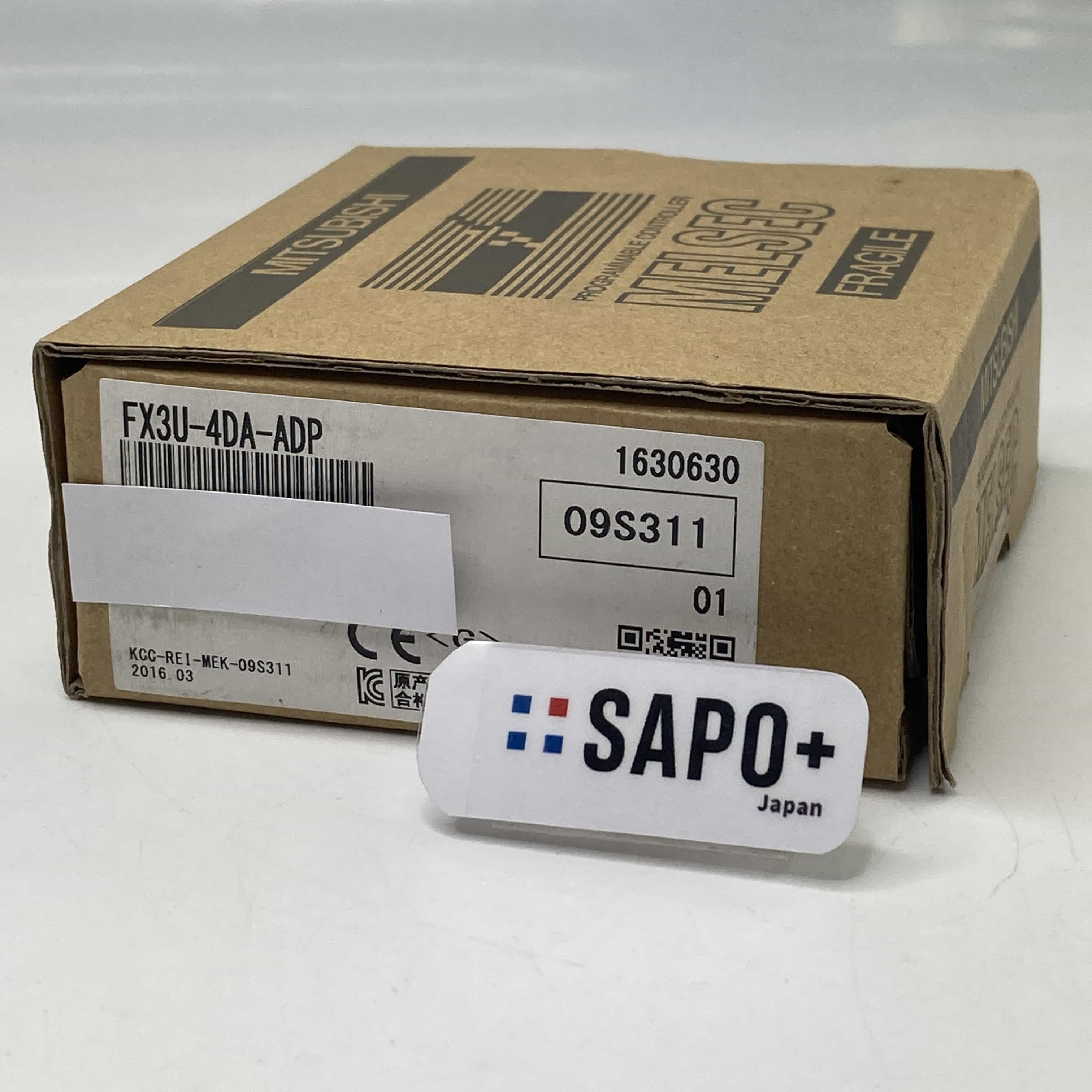 FX3U-4DA-ADP 2016年製 右側部、下部テープ痕有 アナログ出力ユニット（ADPタイプ） 三菱電機