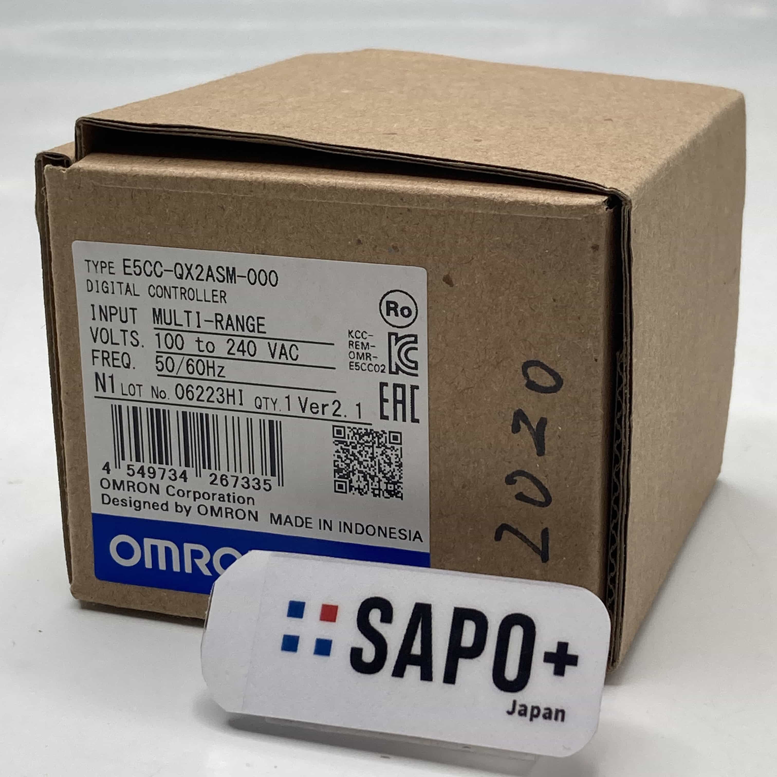 E5CC-QX2ASM-000 ver2.1  印字有 温度調節器 オムロン