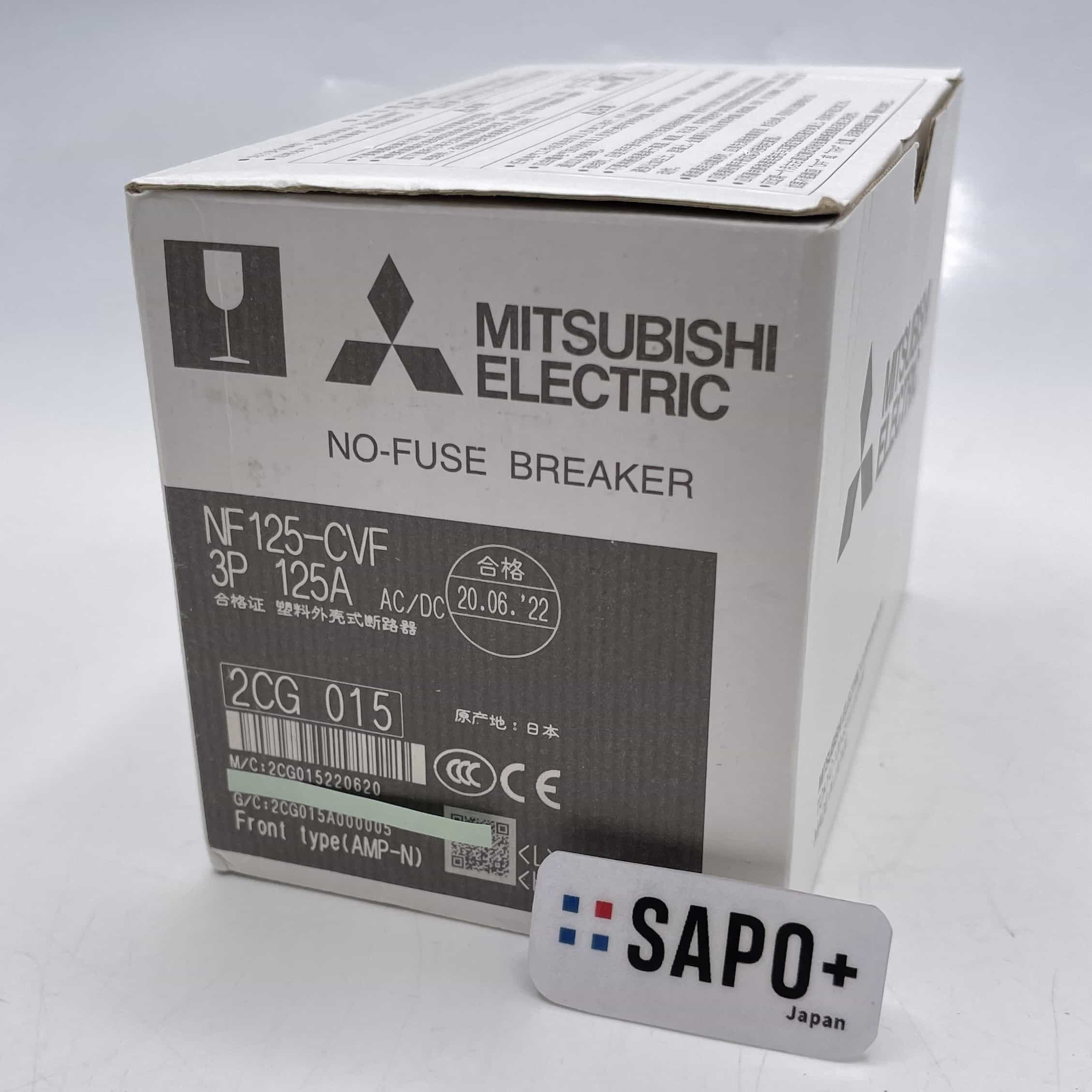 NF125-CVF 3P 125A 2022年製 配線用遮断器 三菱電機