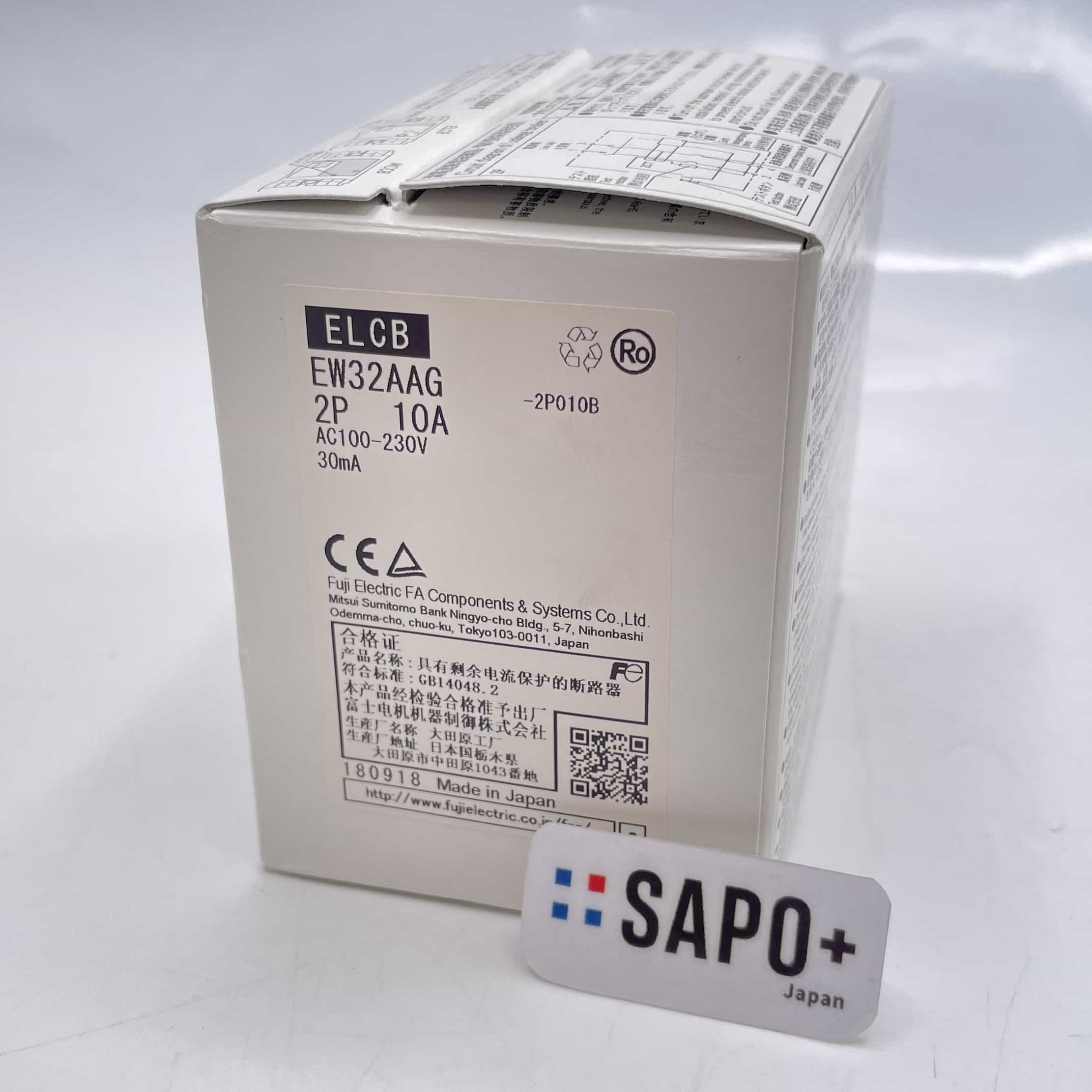 EW32AAG 2P 10A AC100-230 30mA 漏電遮断器 富士電機