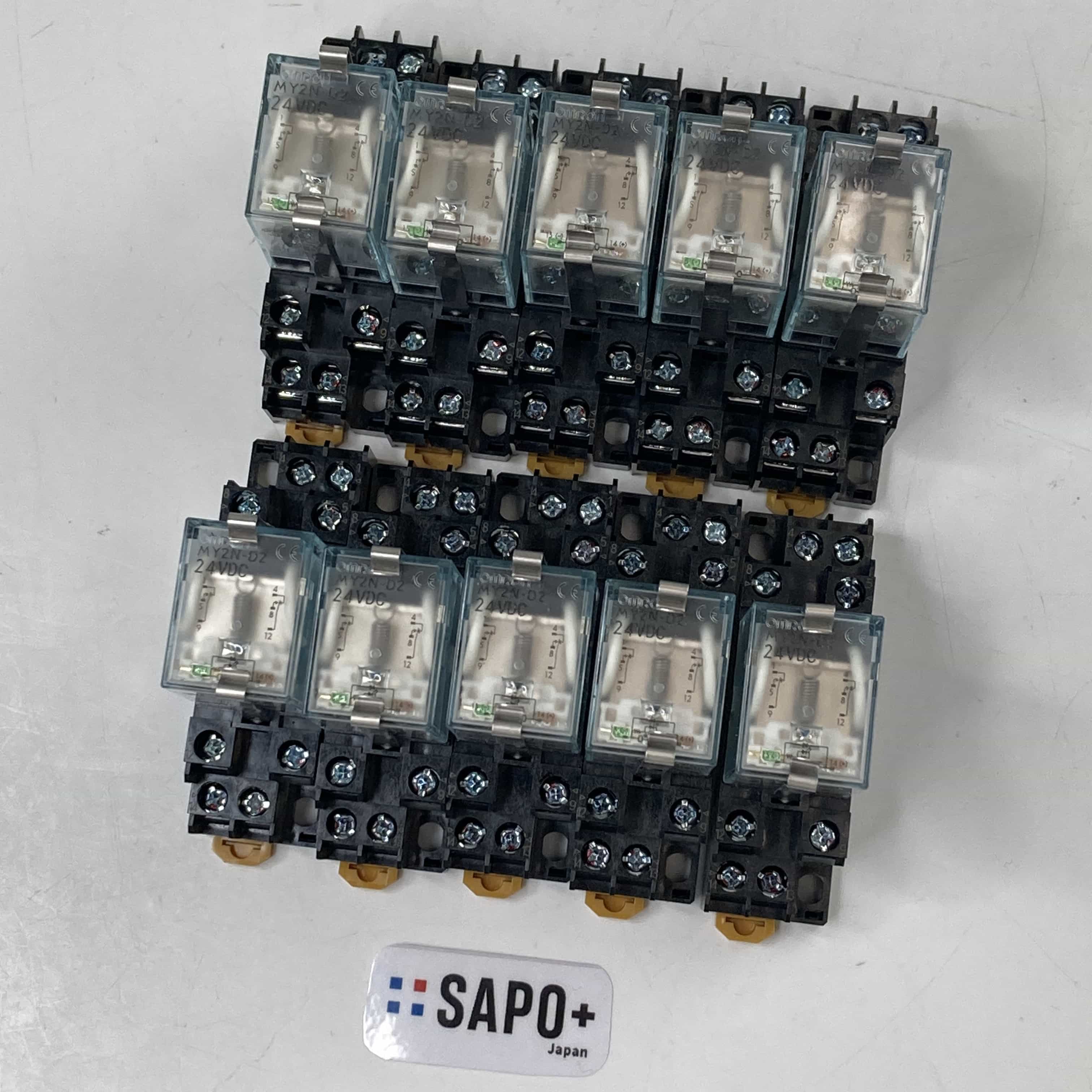 MY2N-D2 DC24 ソケット付 10個セット　   汎用リレー（ソケット付） オムロン