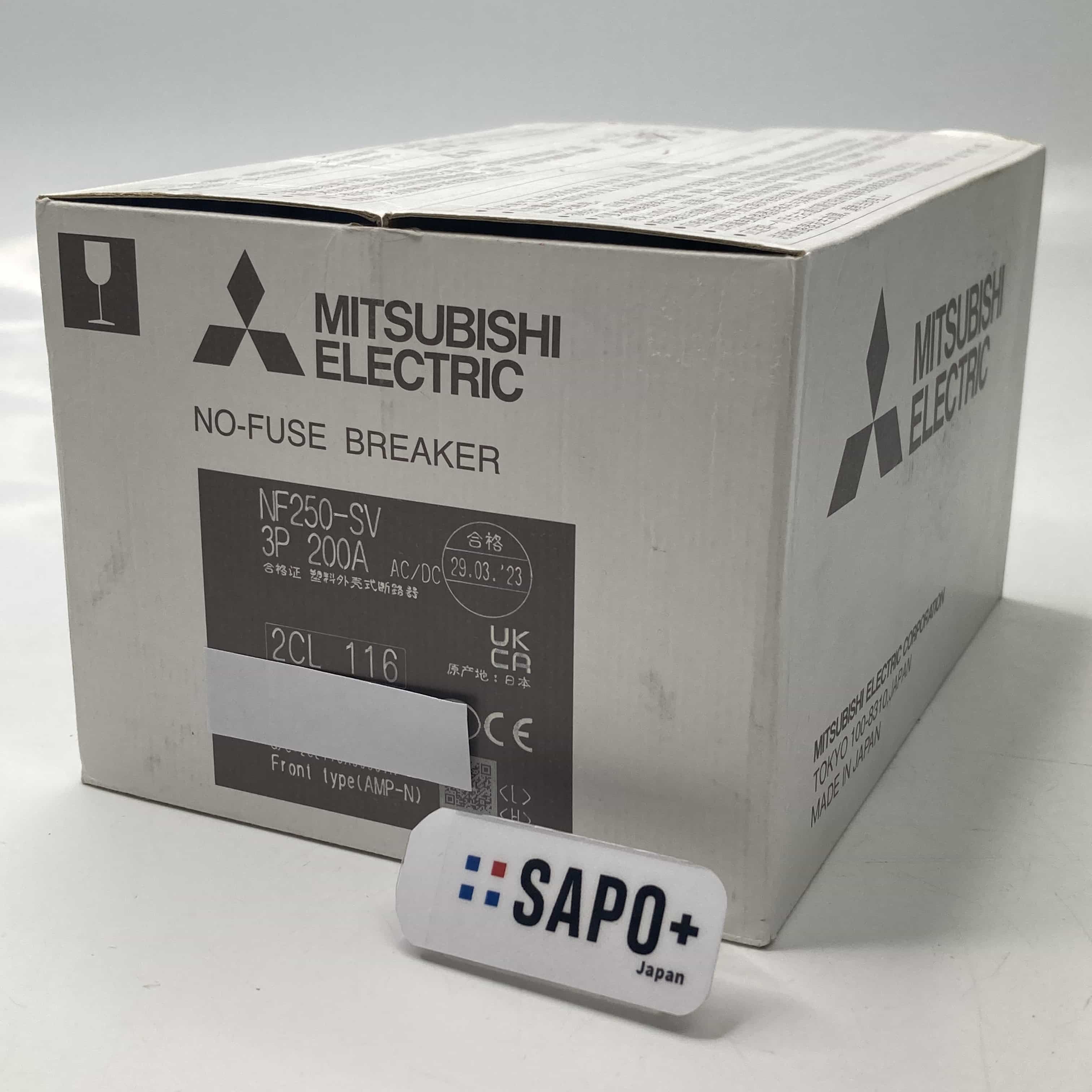 NF250-SV 3P 200A 2023年製 本体スレ傷有 配線用遮断器 三菱電機