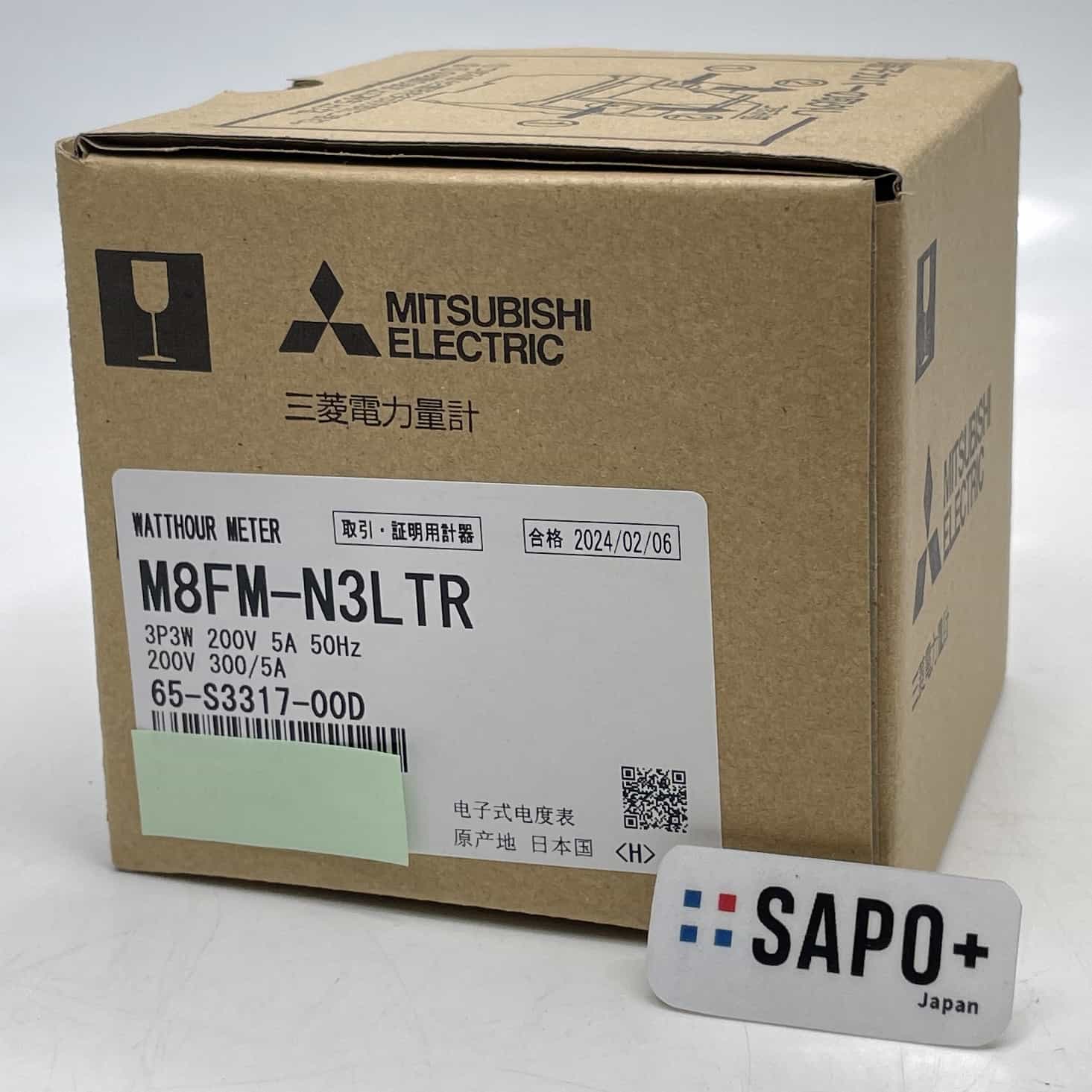 M8FN-N3LTR 3P3W 200V 5A 50Hz 2024年製 配線用遮断器 三菱電機