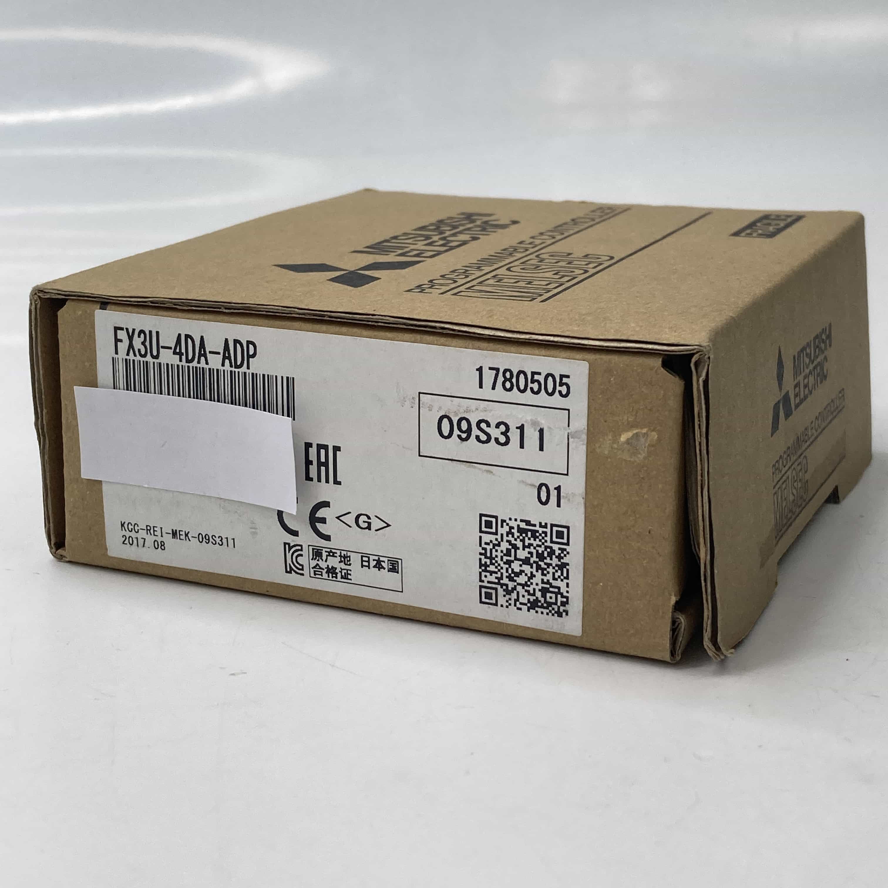 FX3U-4DA-ADP 2017年製 箱汚れ有 MELSEC-FX3U 4点アナログ出力ユニット ADPアダプタ付 三菱電機