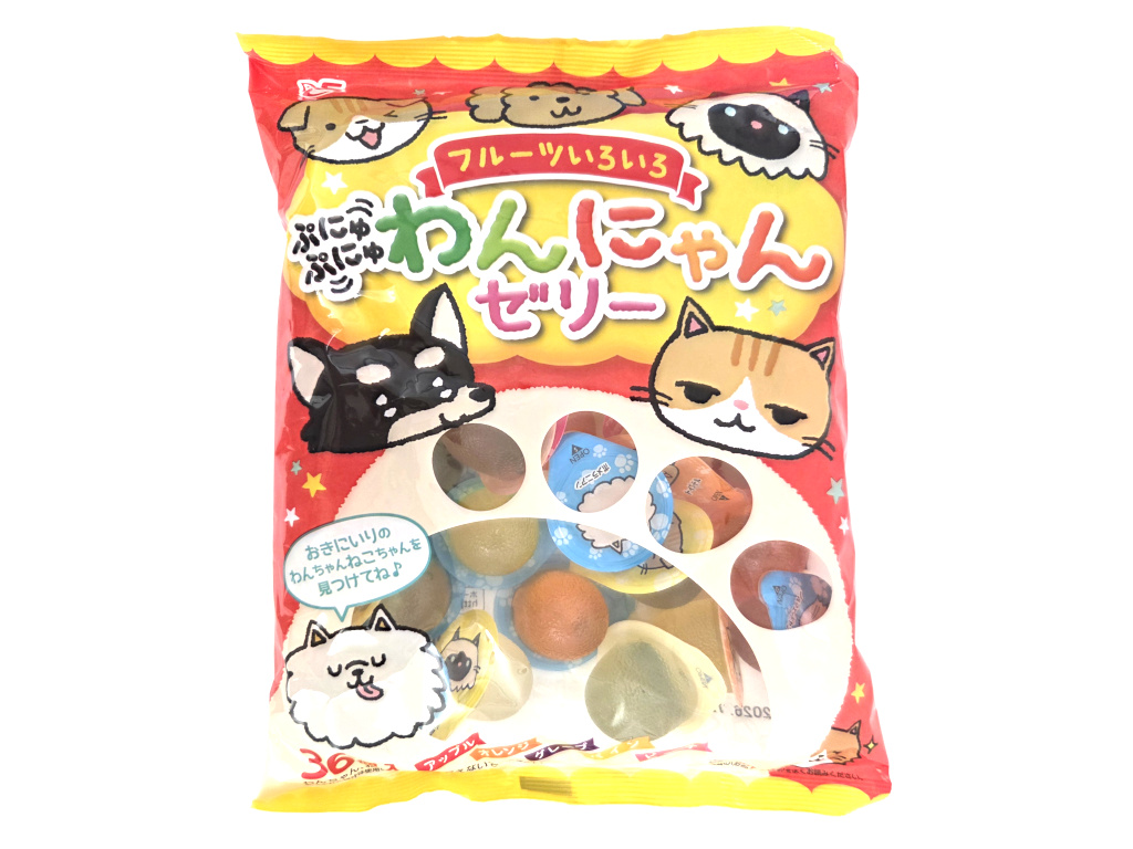 ３６個わんにゃんゼリー