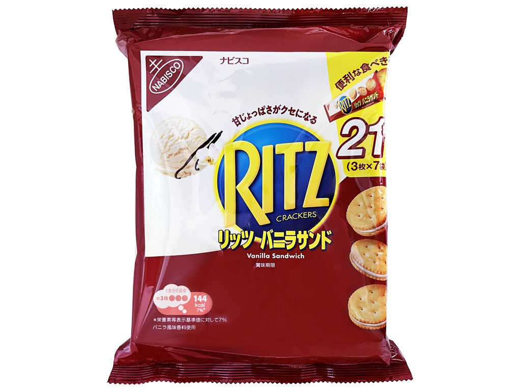 リッツファミリーパックバニラサンド７袋入