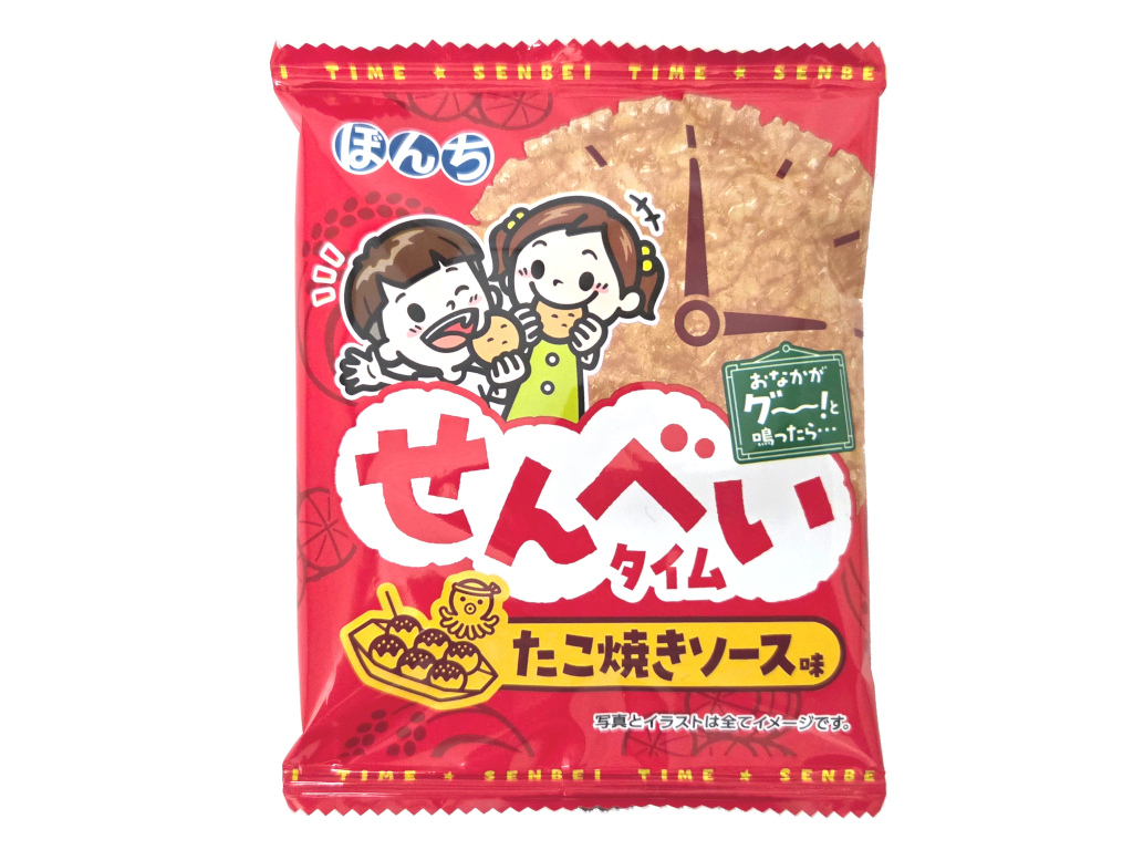 せんべいﾀｲﾑたこ焼きｿｰｽ味