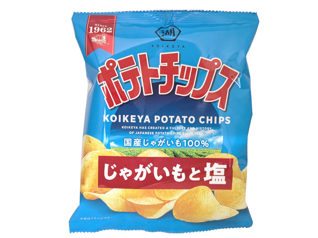 小袋ﾎﾟﾃﾄﾁｯﾌﾟｽじゃがいもと塩