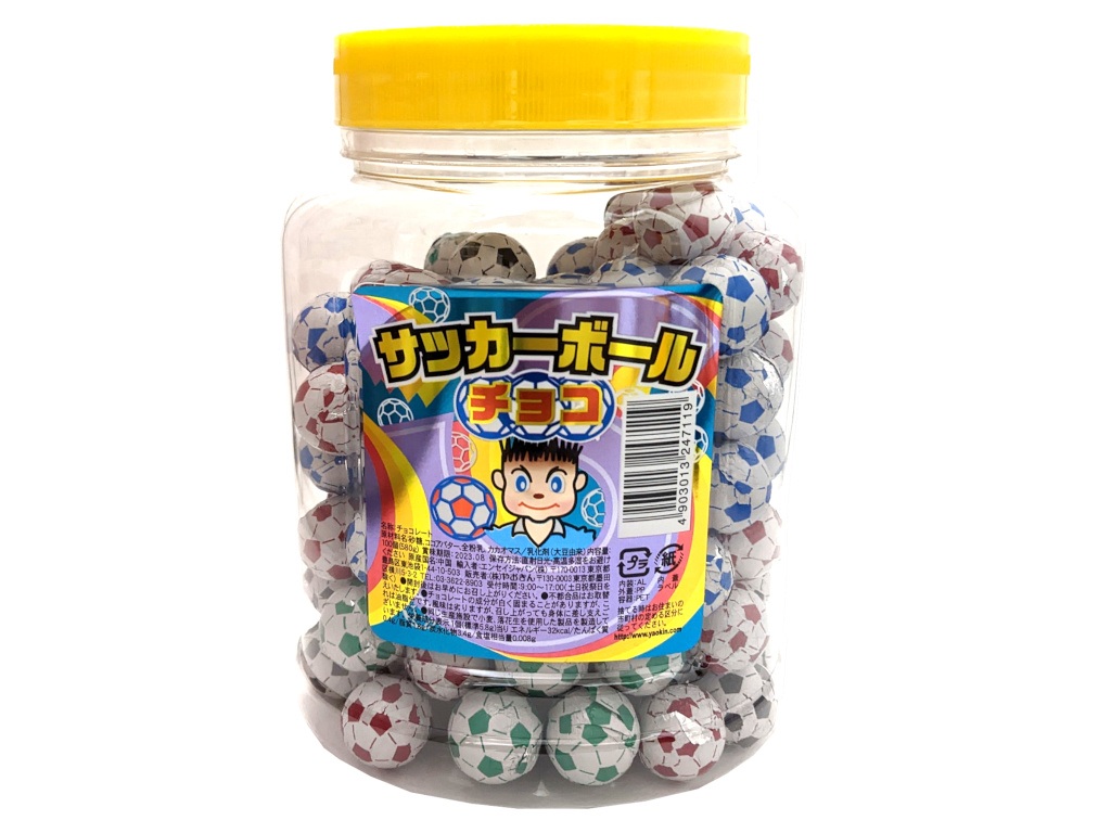 サッカボールチョコポット入