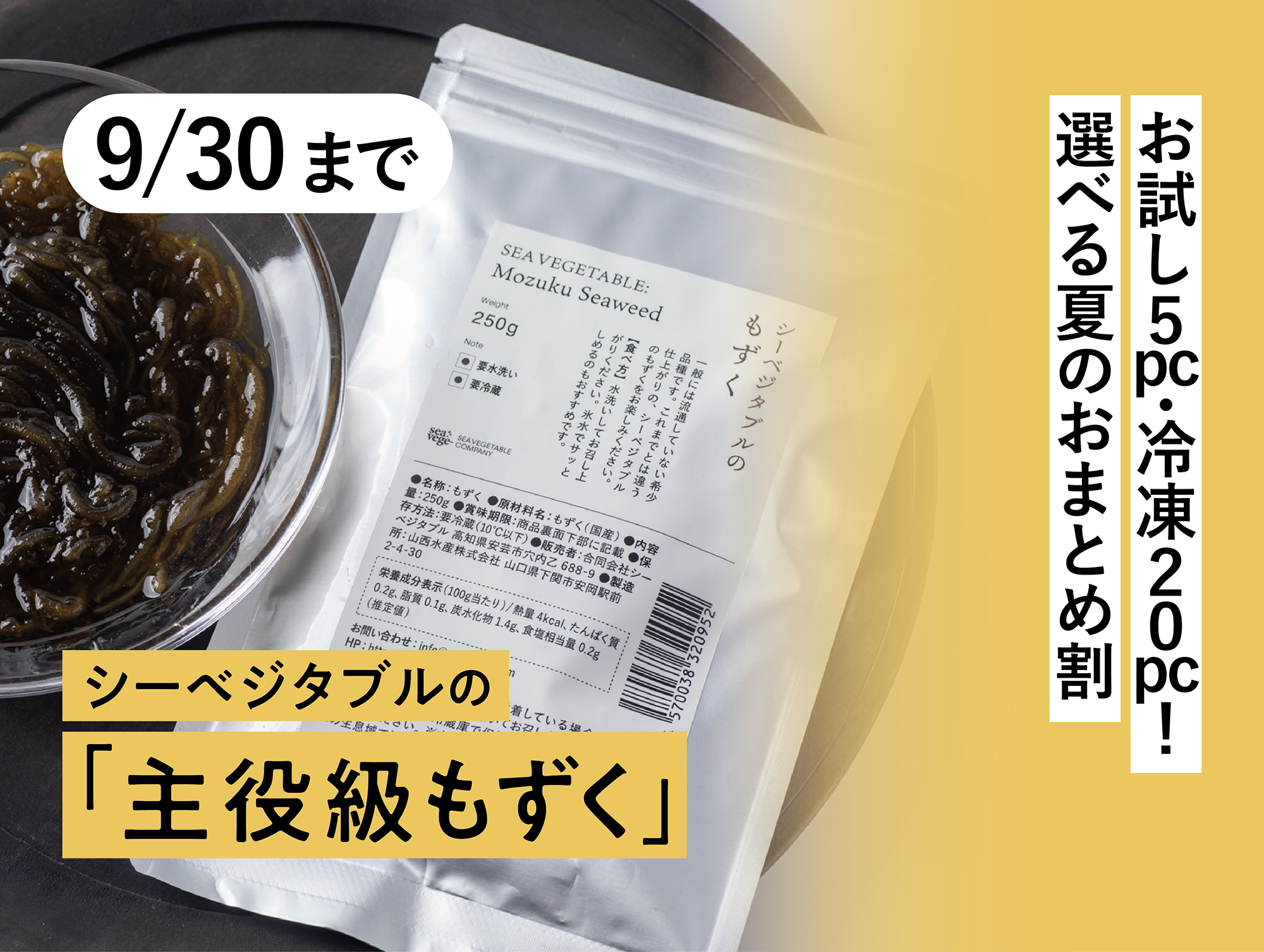 【9/30まで】お試し5pc・冷凍20pc！選べる夏のおまとめ割