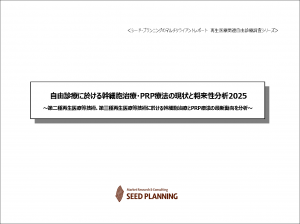 自由診療に於ける幹細胞治療・PRP療法の現状と将来性分析 2025