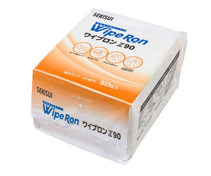 Wipe Ron  ワイプロン Ｚ９０ 高吸収不織布ワイプ（厚手タイプ）　（１袋５０枚入）