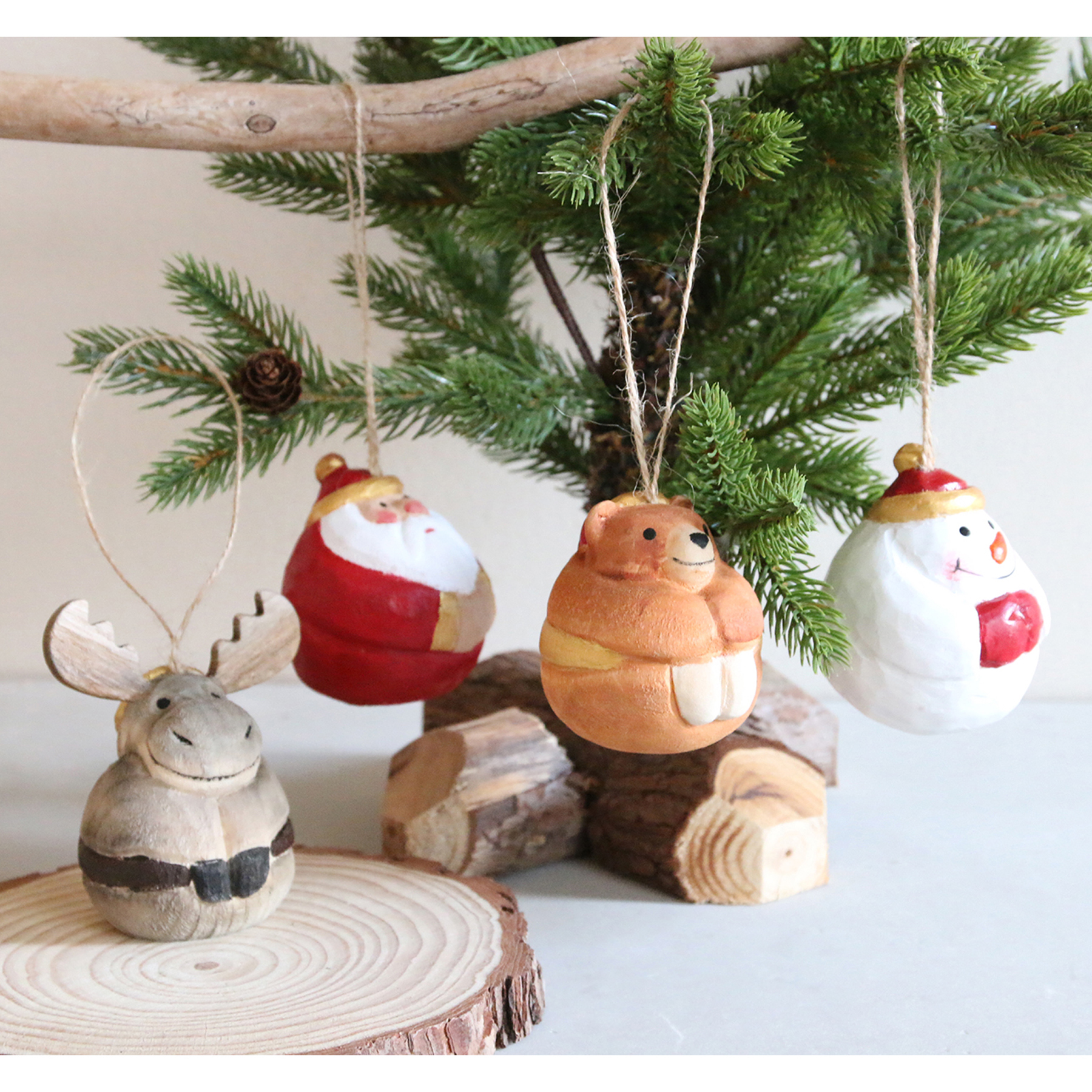 XMAS　P．２３　木製オブジェ