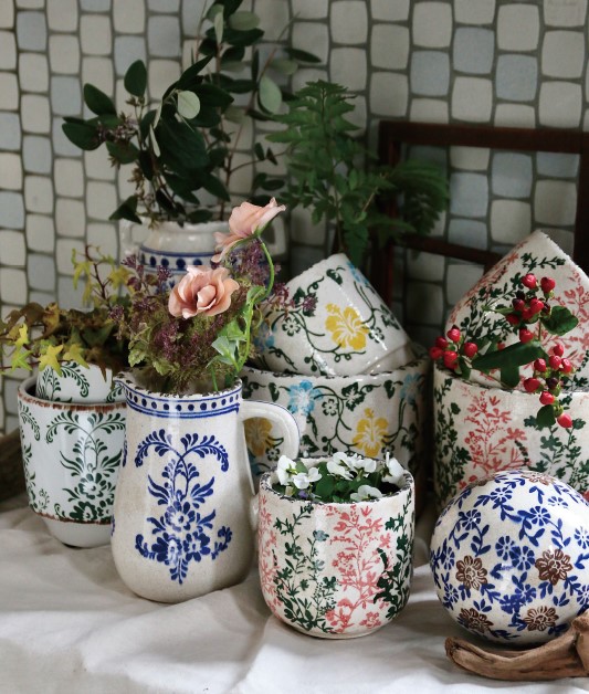 P．６　ブルーミー セラミックポット