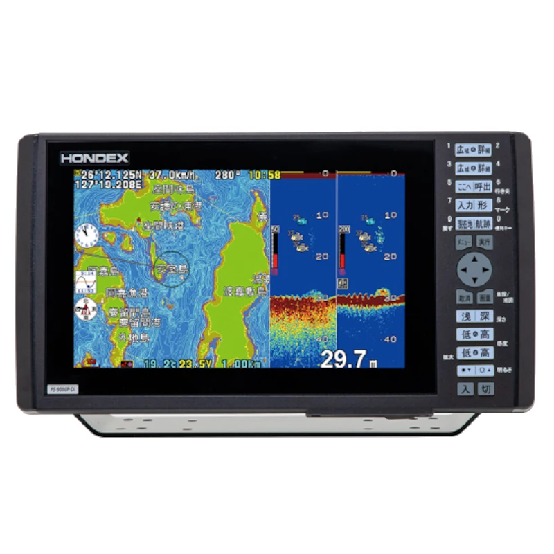 HONDEX 9型ワイド液晶プロッターデジタル魚探 PS-900GPII [Q3S-HDK-026-027]