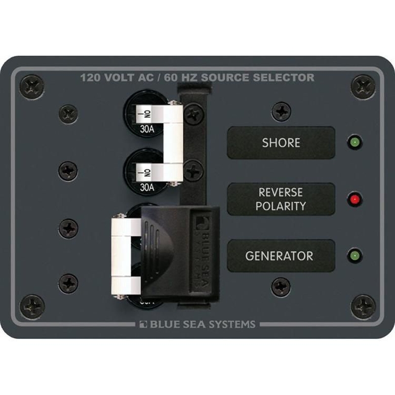 BlueSea AC ソースセレクトスイッチ 2 x ダブルポール 30A／50A