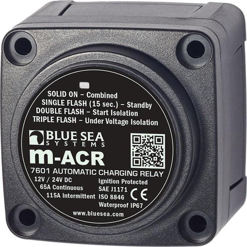 BlueSea Mini オートマチックチャージングリレー12V 60Amp 7601 (7601)